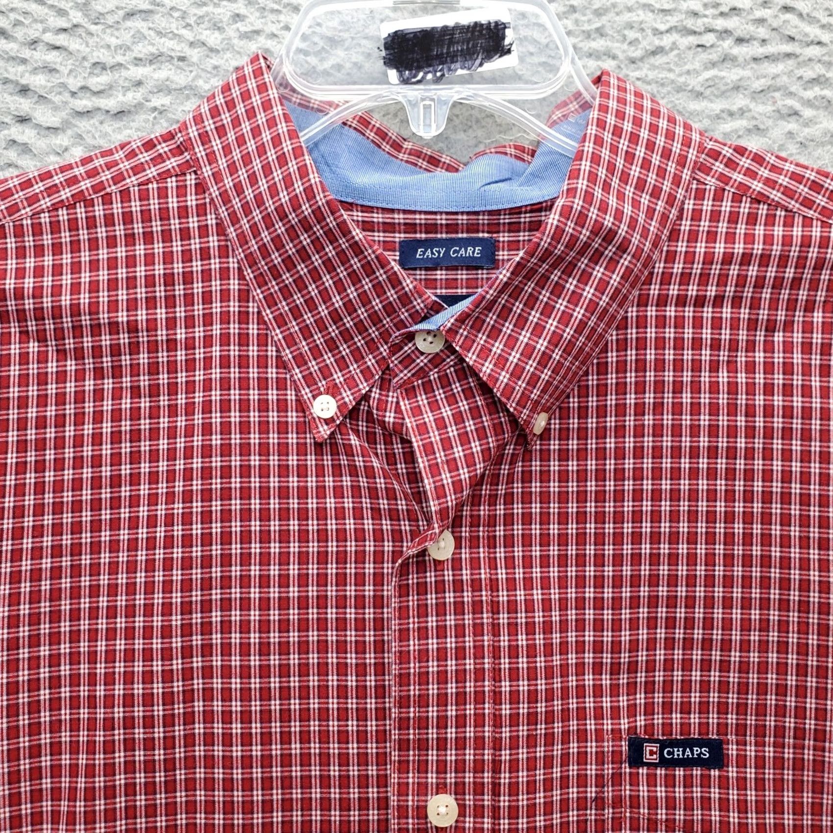 Chaps Chaps Men XL Multi Check Easy Care Long Sleeve Button-Down Shirt Size US XL / EU 56 / 4 - 4 Thumbnail
