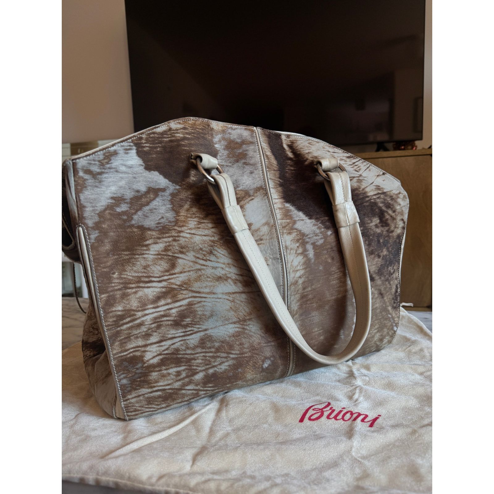 Brioni Brioni Saddle Cowhide Duffel Bag Size ONE SIZE - 3 Thumbnail