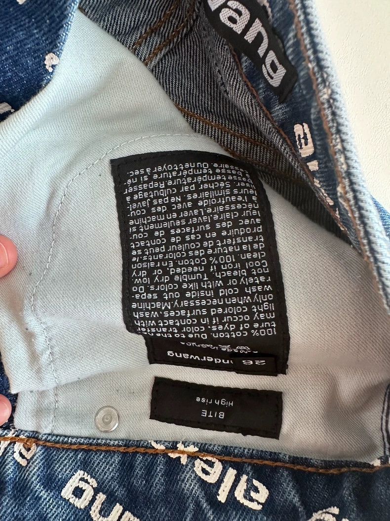 Alexander Wang Alexanderwang Bite Logo Denim Shorts- Size 26" / US 2 / IT 38 - 5 Thumbnail