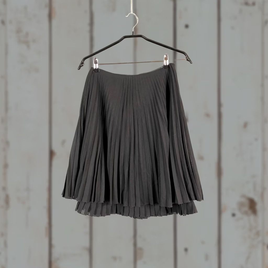 Christian Lacroix Bazar de Christian Lacroix Womens Chiffon Pleated Skirt Size L Black Polyester Size 36" / US 14 / IT 50 - 1 Thumbnail