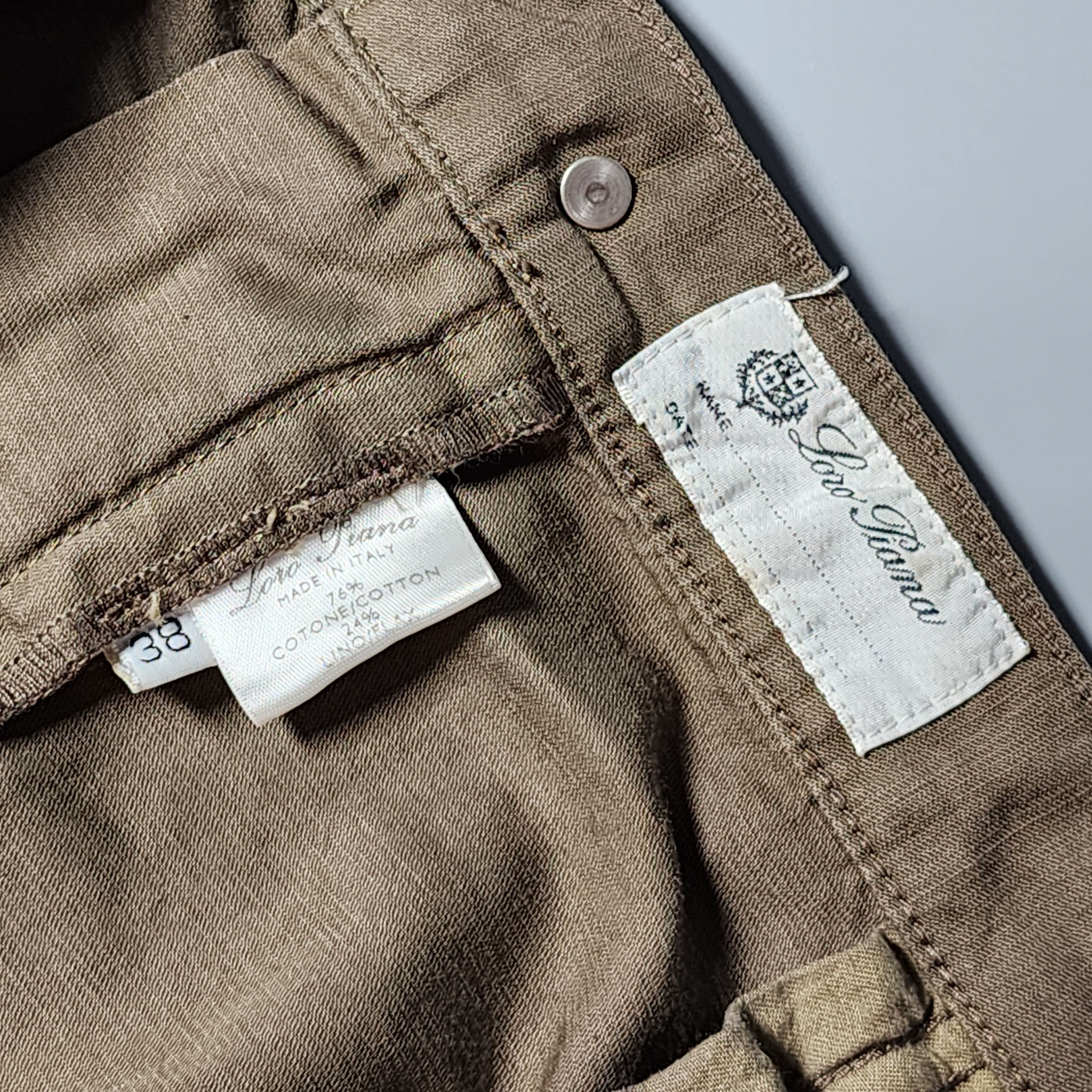 Loro Piana Loro Piana - Cotton Linen Straight Leg Trouser Size US 38 / EU 54 - 5 Thumbnail