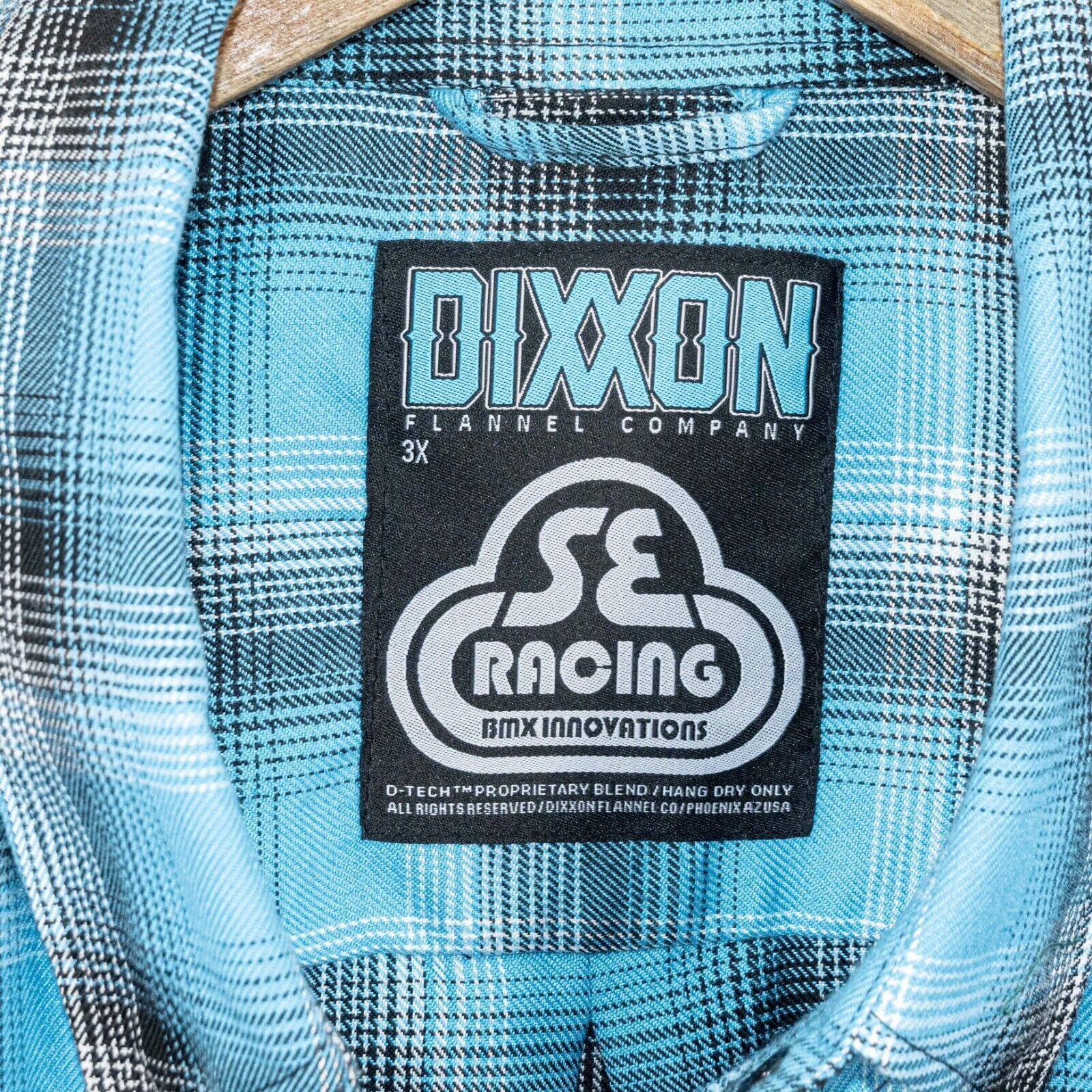 Dixxon DIXXON Flannel x SE Racing BMX Button up Flannel Shirt blue Size US XXL / EU 58 / 5 - 2 Thumbnail