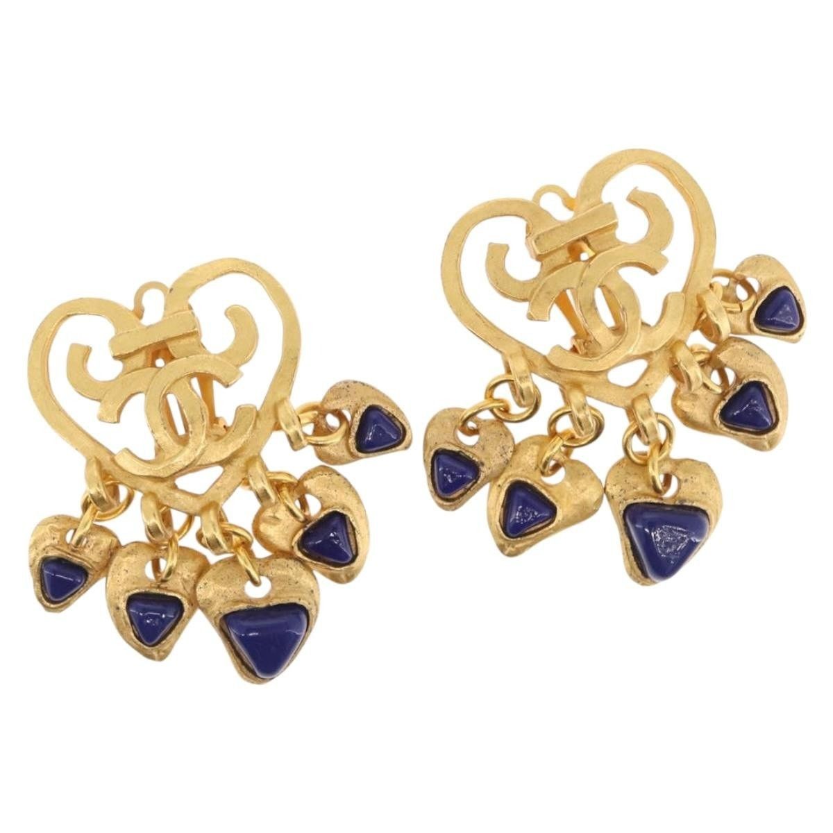 Chanel Chanel Heart Coco Mark Earring Size ONE SIZE - 1 Thumbnail