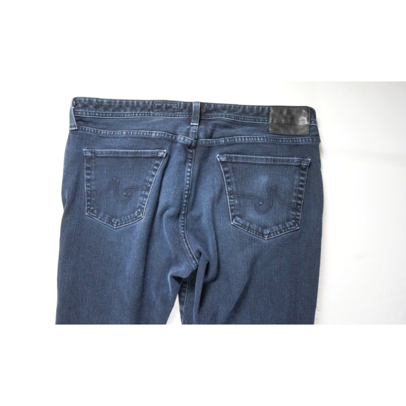 Denime VINTAGE Adriano Goldschmied Men's Jeans The Graduate Tailored Leg 38x34 Blue Denim Straight Fit Premium Cotton Size US 38 / EU 54 - 5 Thumbnail