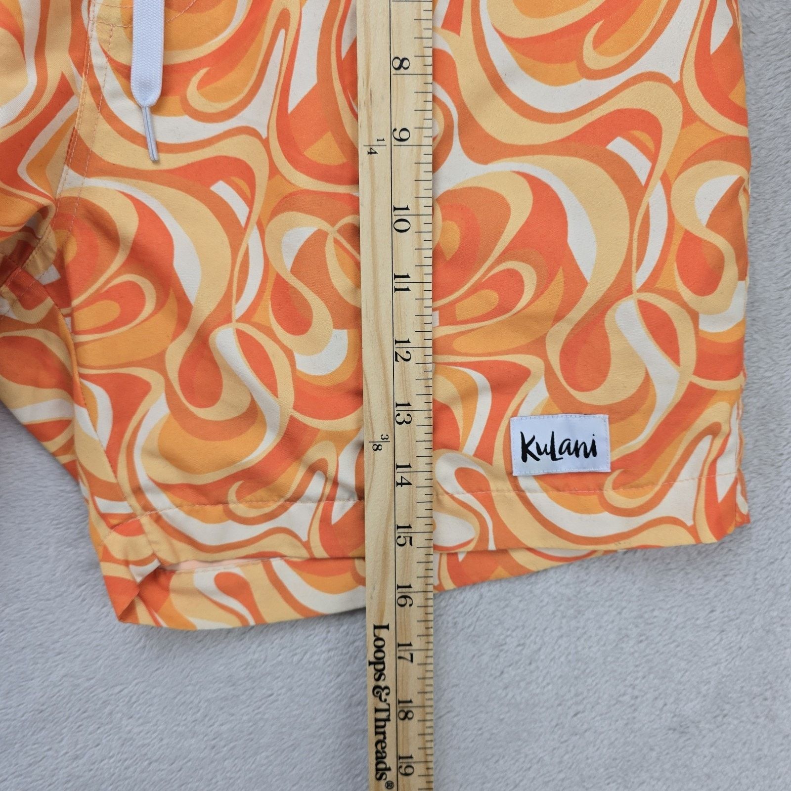 Other Kulani Kinis Swim Trunks Mens Small Orange Lined Shorts 5” Size US 28 / EU 44 - 10 Thumbnail