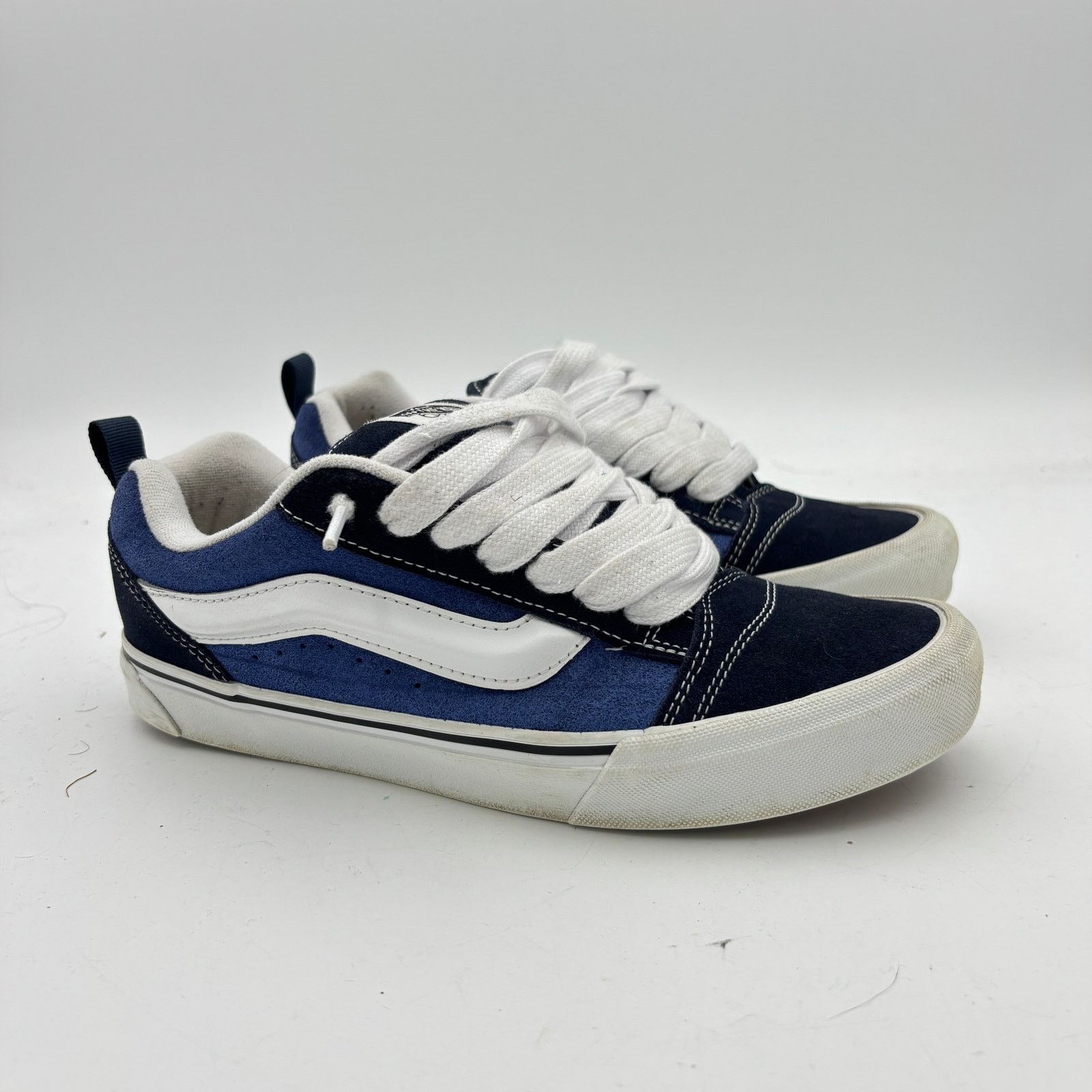 Vans Vans Knu Skool Blue Suede Chunky Skate Sneakers Shoes Mens 8 Size US 8 / EU 41 - 1 Thumbnail