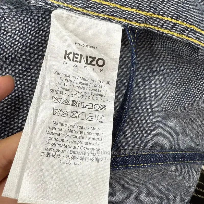 Kenzo KENZO Deep Blue Cotton Embroidered Jacket . Size XS / US 0-2 / IT 36-38 - 9 Thumbnail