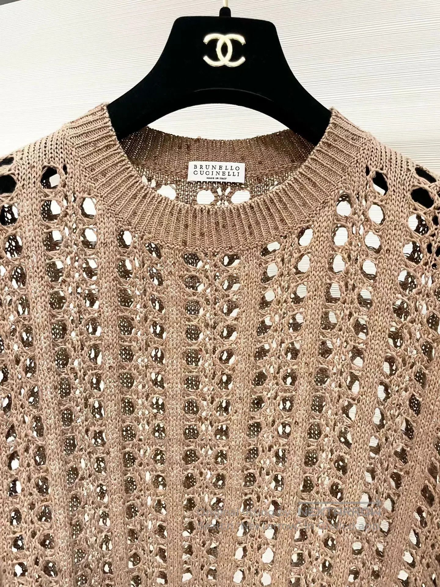 Brunello Cucinelli beige open-knit sweater by brunello cucinelli. Size US M / EU 48-50 / 2 - 2 Thumbnail