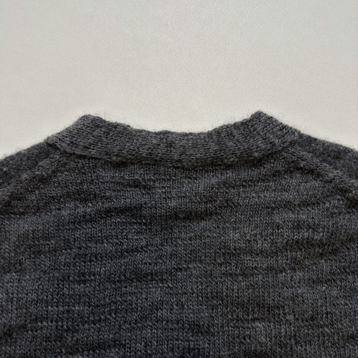 Comme des Garcons A/W 23 Brushed Dark Grey Wool Cardigan Size US M / EU 48-50 / 2 - 16 Thumbnail
