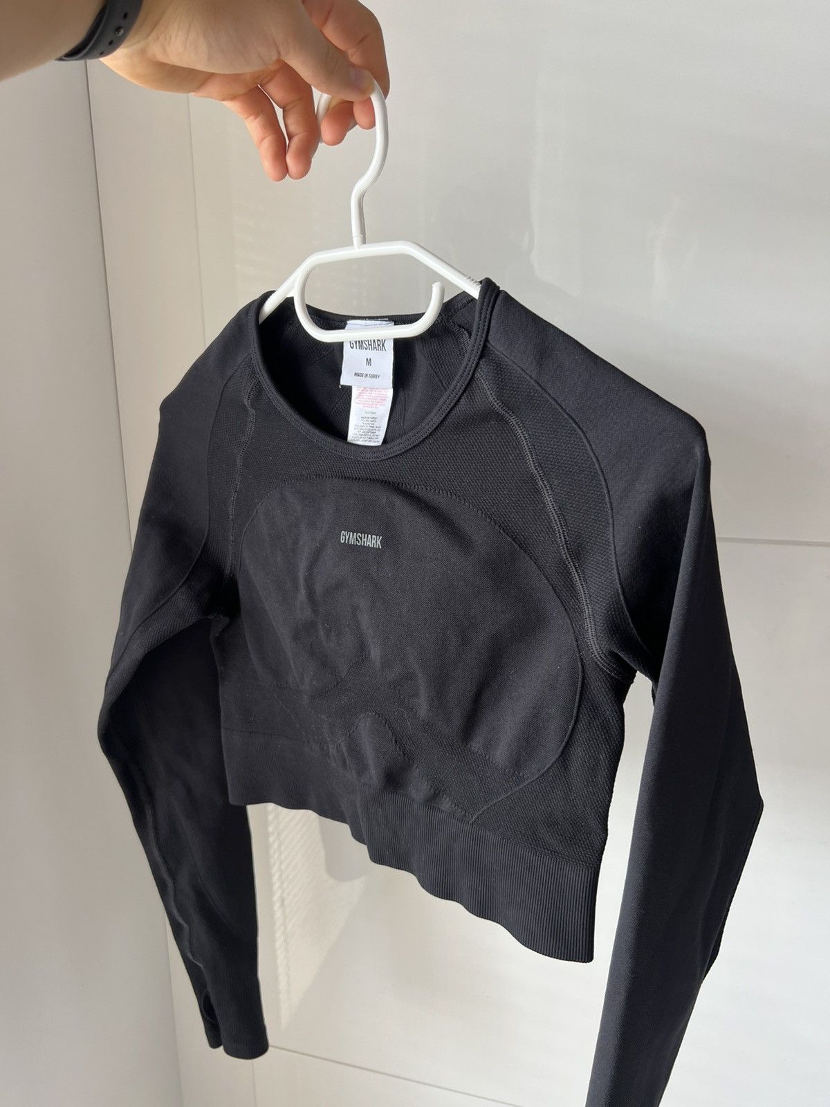 Gymshark ‼️Gymshark Womans Long Sleeve Onyx Straight Fit Gym Top‼️ Size M / US 6-8 / IT 42-44 - 4 Thumbnail