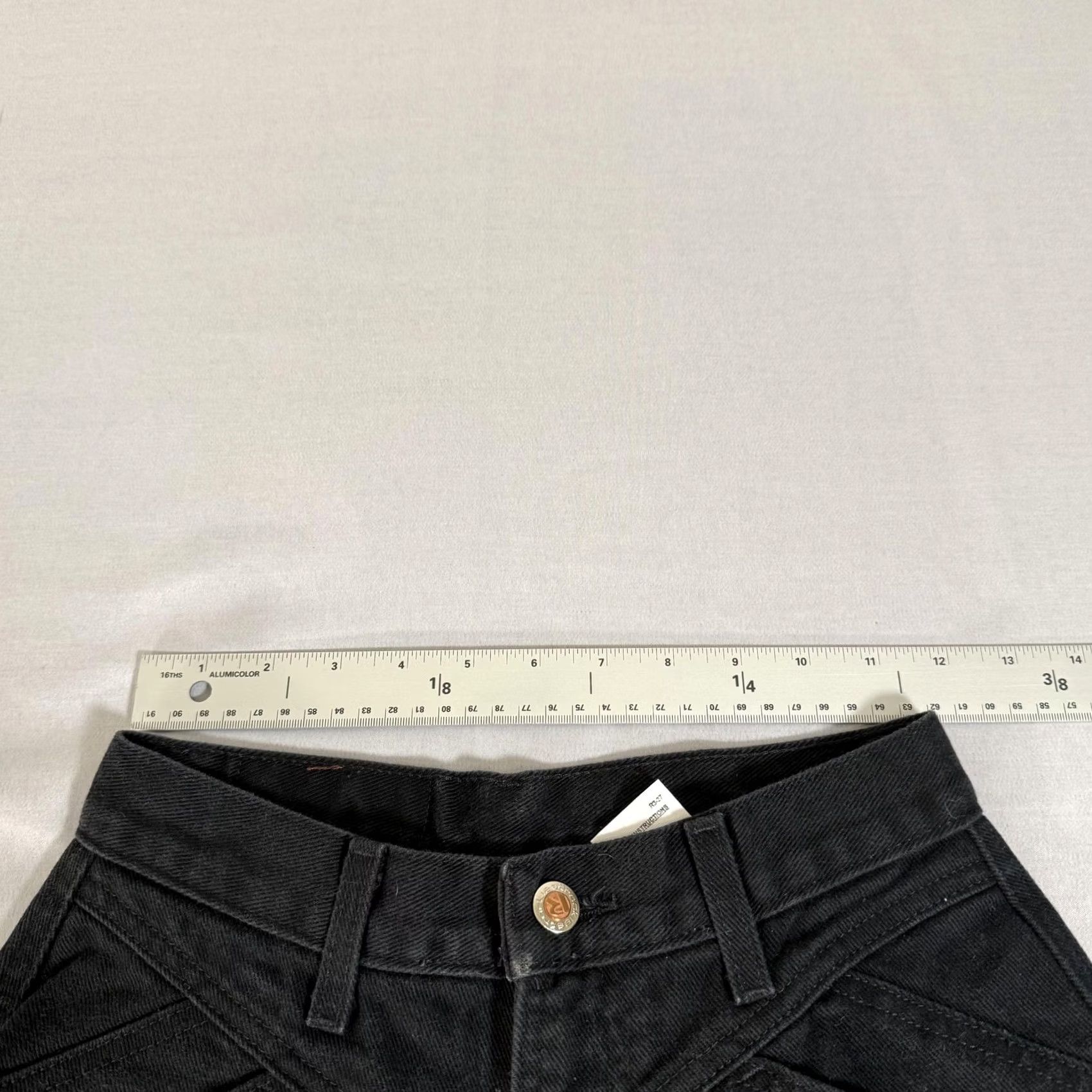 Vintage VINTAGE Rocky Mountain Womens 5 Black Bare Back Slim Fit Denim Pants 90s Western Jeans Women Checks 90s Mens Size 27" / US 4 / IT 40 - 7 Thumbnail