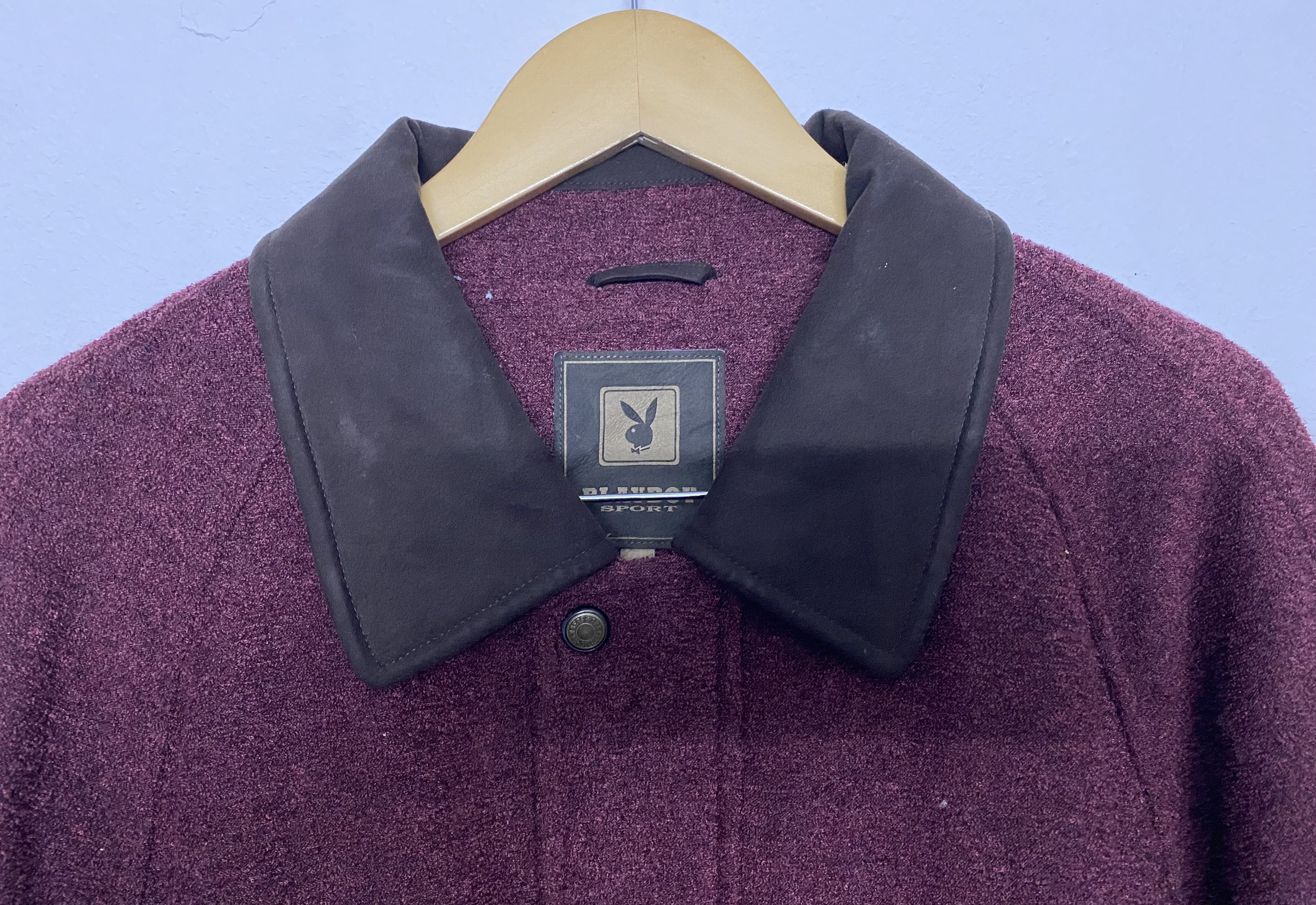 Playboy Vintage Playboy Sport Wool Barn Jacket Red Plaid Lined Size US L / EU 52-54 / 3 - 10 Thumbnail