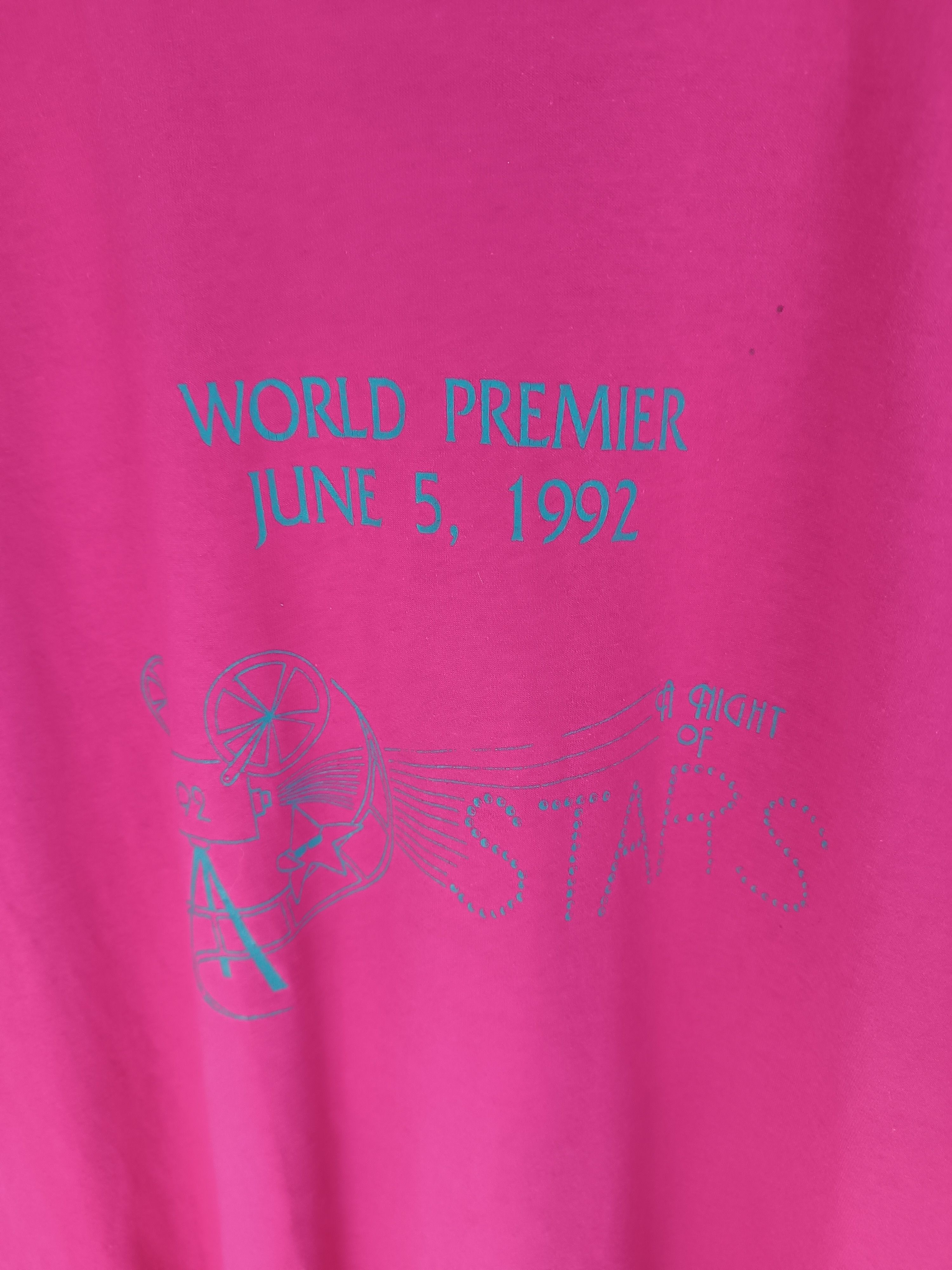 Vintage VINTAGE '92 A NIGHT OF STARS WORLD PREMIERE VERY RARE TEE Size US XL / EU 56 / 4 - 8 Thumbnail