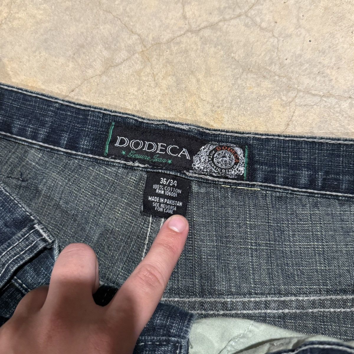 Vintage Vtg 2000s Baggy Mudwash Faded Jeans ERD Grunge Southpole Y2K Size US 35 - 6 Thumbnail