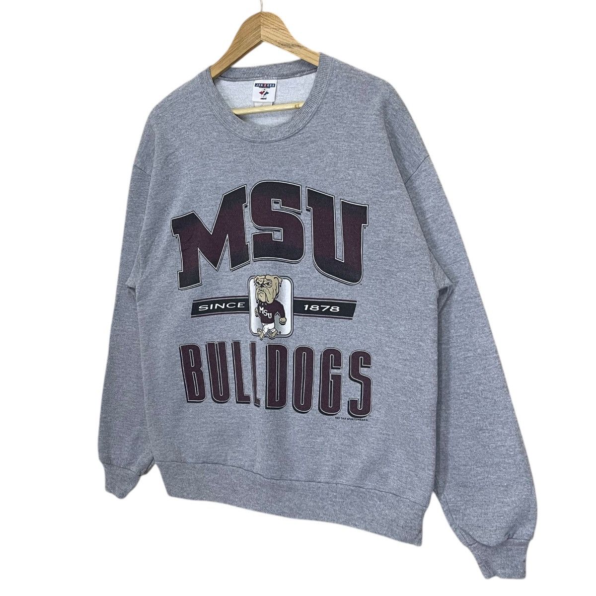 Vintage Vintage 90s Mississippi State University Bulldogs Sweatshirt Size US M / EU 48-50 / 2 - 3 Thumbnail