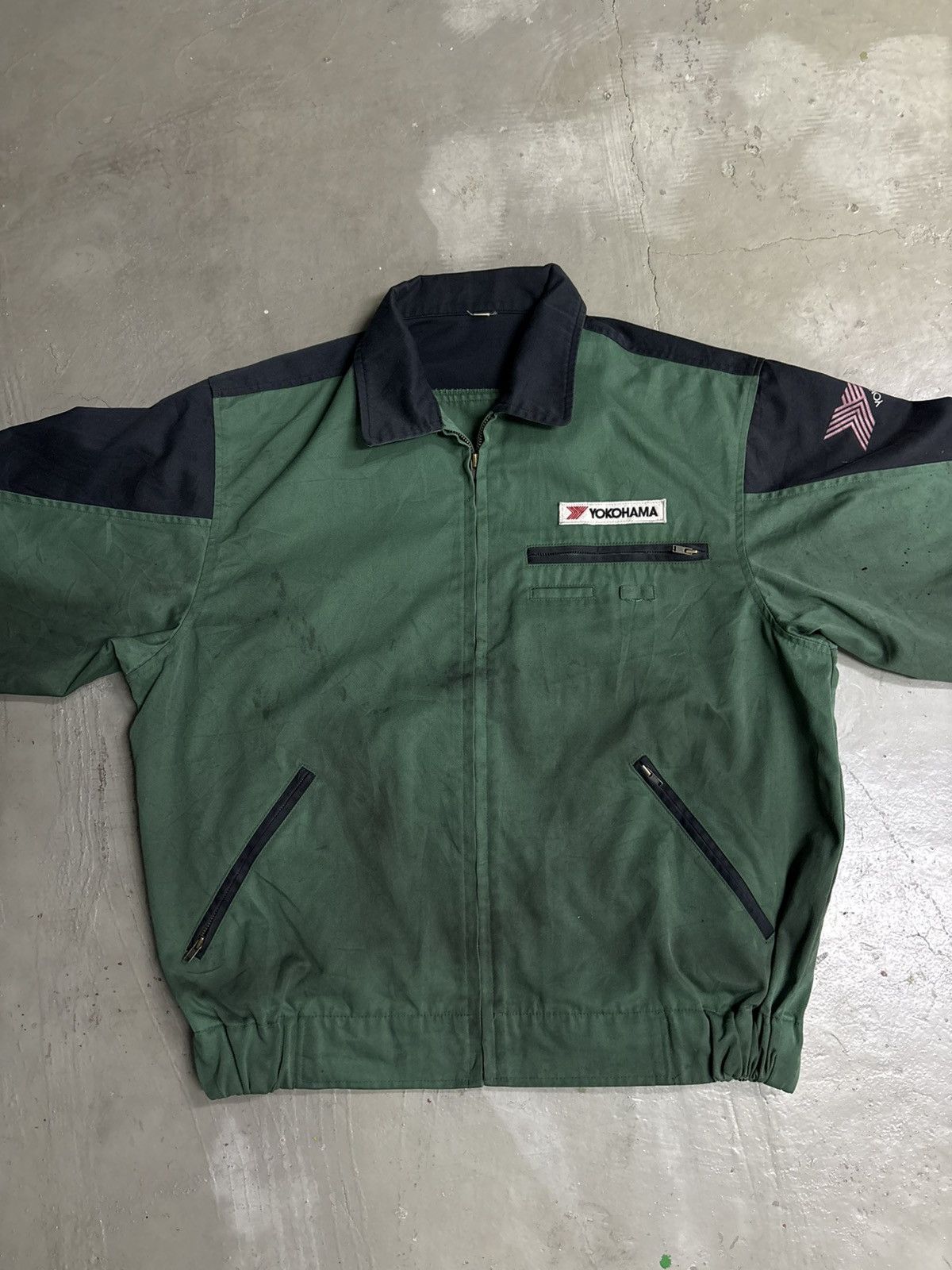 Japanese Brand Vintage Yokohama Work Jacket Distressed Size US M / EU 48-50 / 2 - 2 Thumbnail