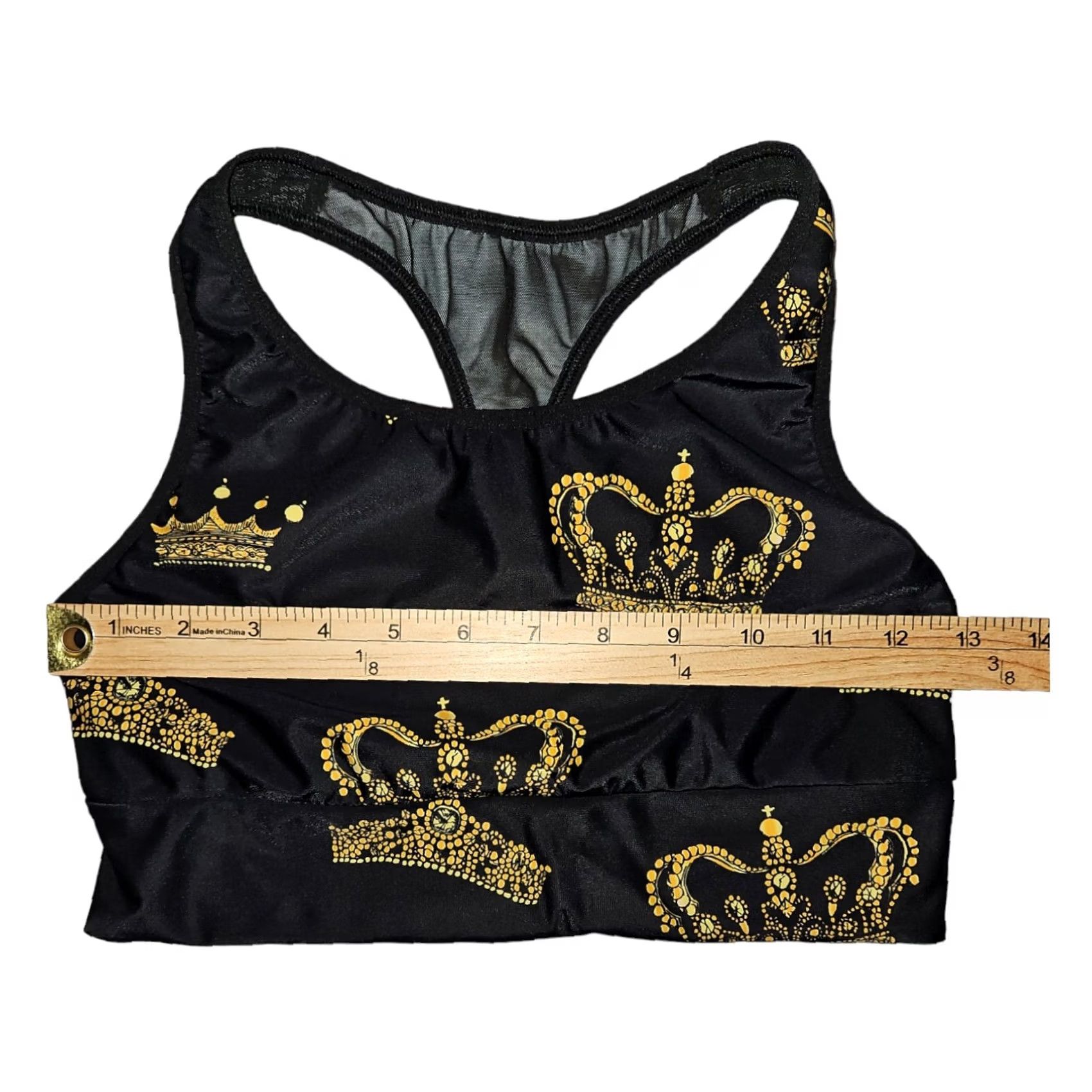 Victoria's Secret Victoria Sport Bra Women's Medium Black RacerBack Casual Active Size ONE SIZE - 3 Thumbnail