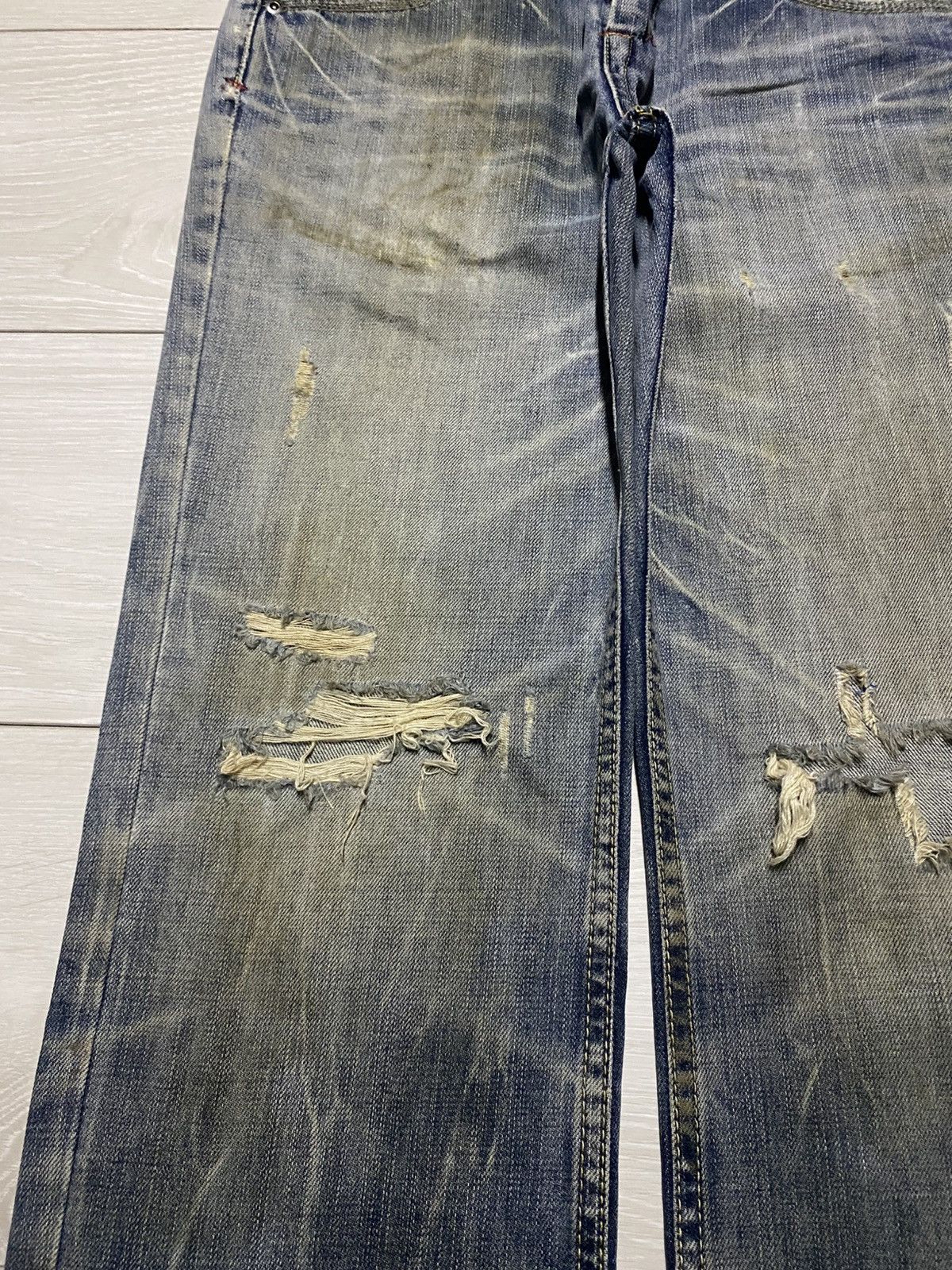 If Six Was Nine 55DSL Grunge Embroidered Logo If Six Was Nine Style Jeans Size US 30 / EU 46 - 7 Thumbnail