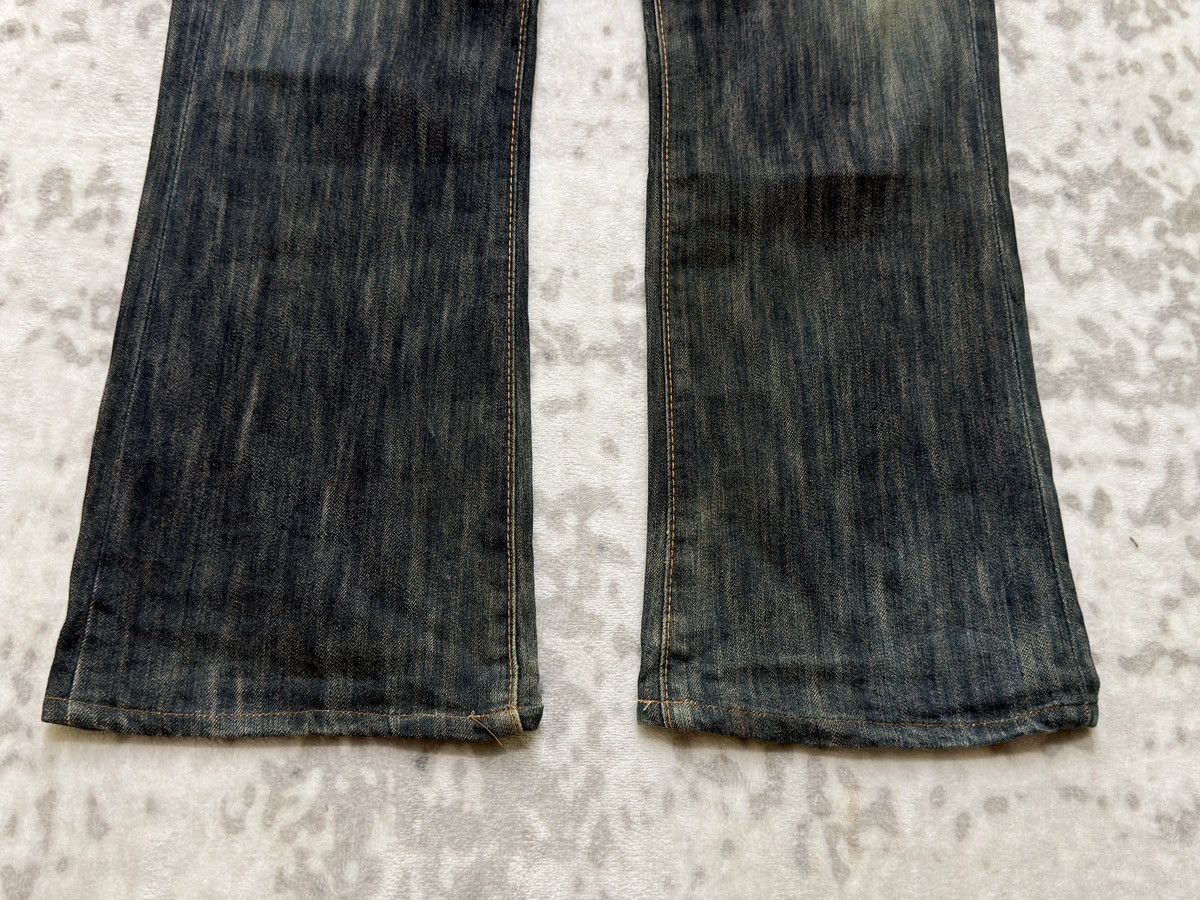 Edwin Flared EDWIN 503 Distressed Style V Pocket Denim Jeans Size US 31 - 7 Thumbnail