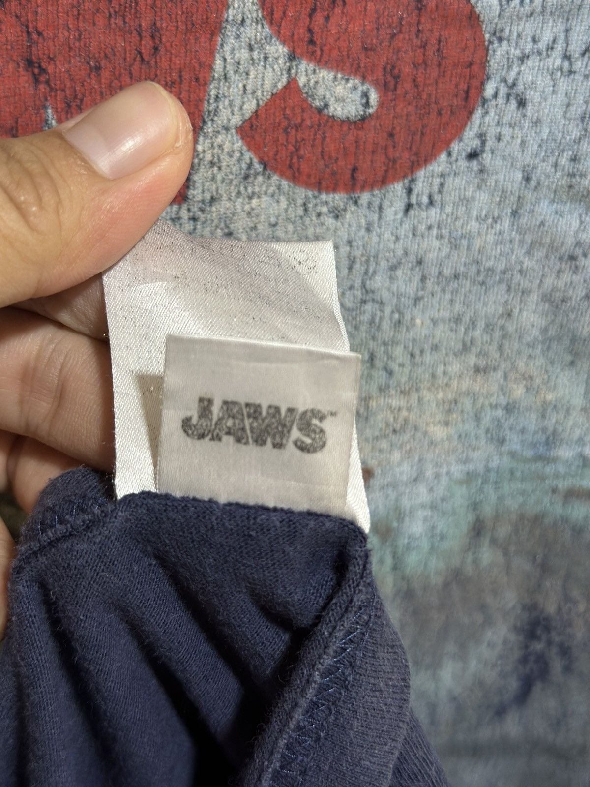 Japanese Brand × Vintage Vintage Jaws Movie Faded Tee Size US M / EU 48-50 / 2 - 5 Thumbnail
