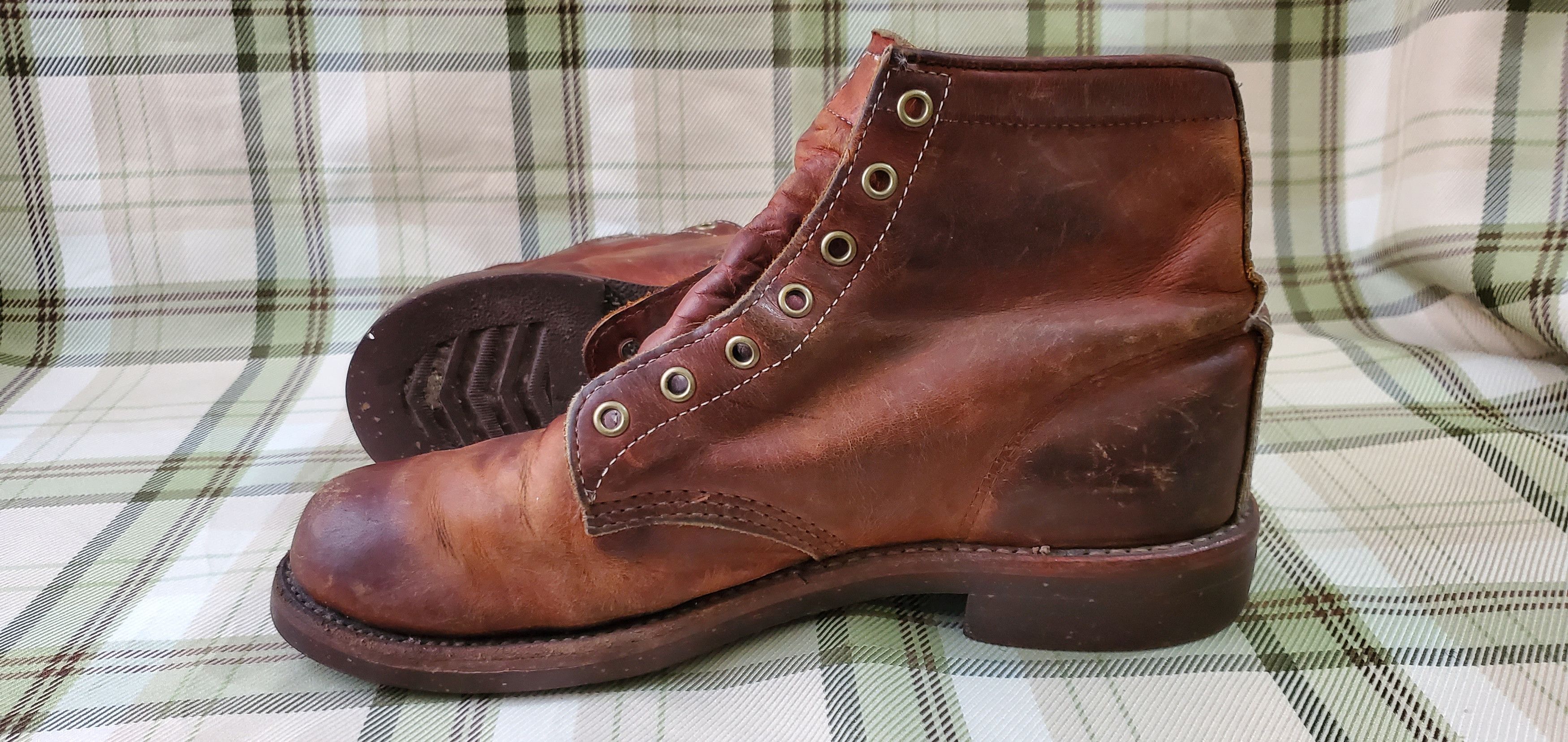 Chippewa CHIPPEWA Brown Leather Lace Up Boots Size US 8 / EU 41 - 6 Thumbnail