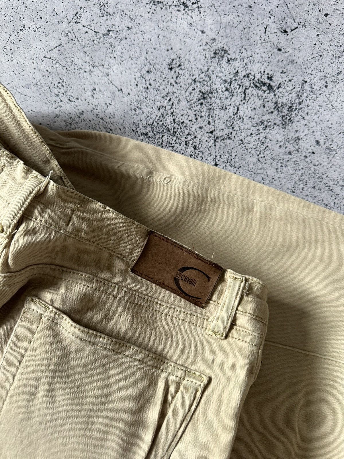 Just Cavalli Vintage Just Cavalli Jeans Denim Beige Luxury Y2K USA Size US 34 / EU 50 - 5 Thumbnail