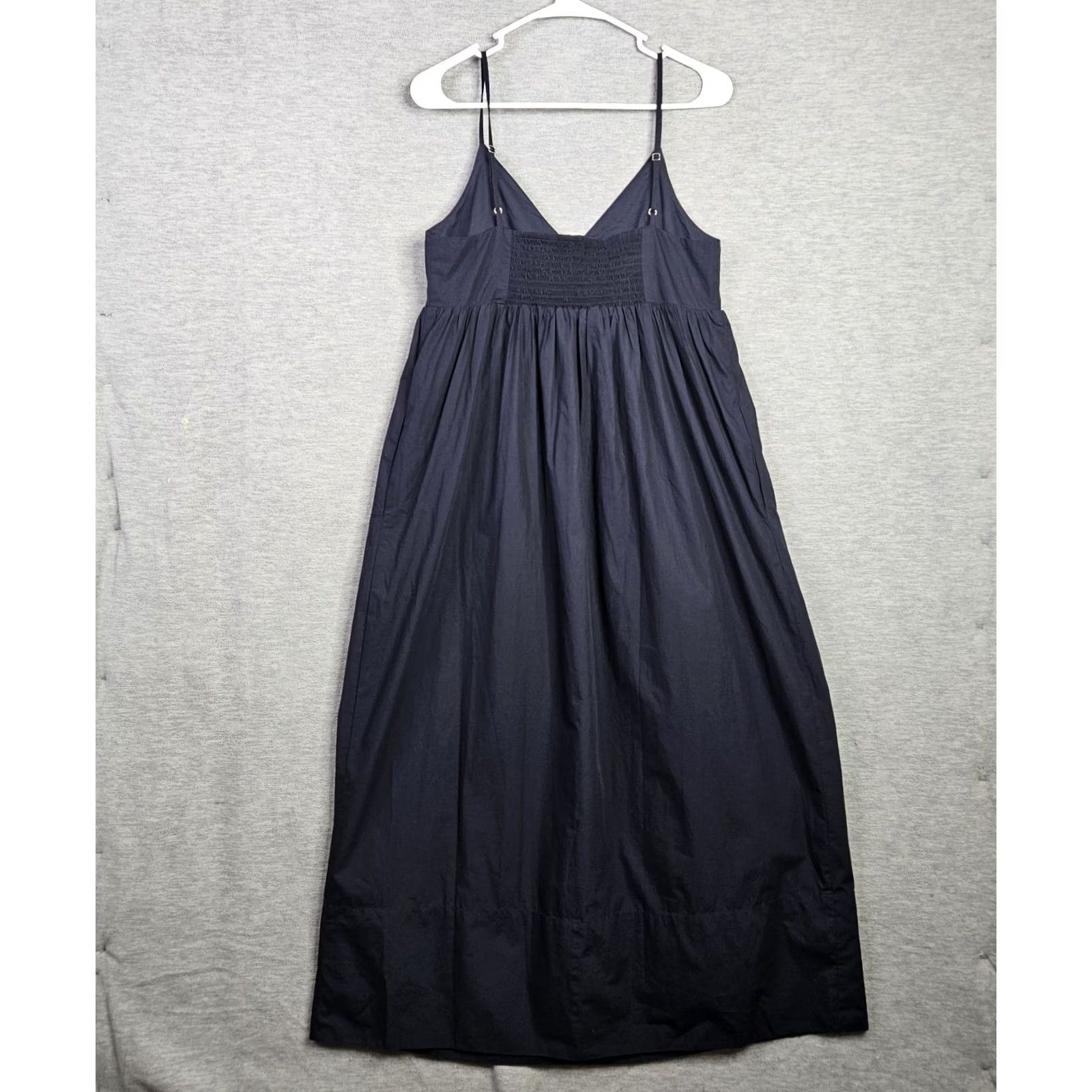 Quince Quince Women's Navy Blue Organic Cotton Sleeveless Maxi Dress S NEW Size S / US 4 / IT 40 - 7 Thumbnail