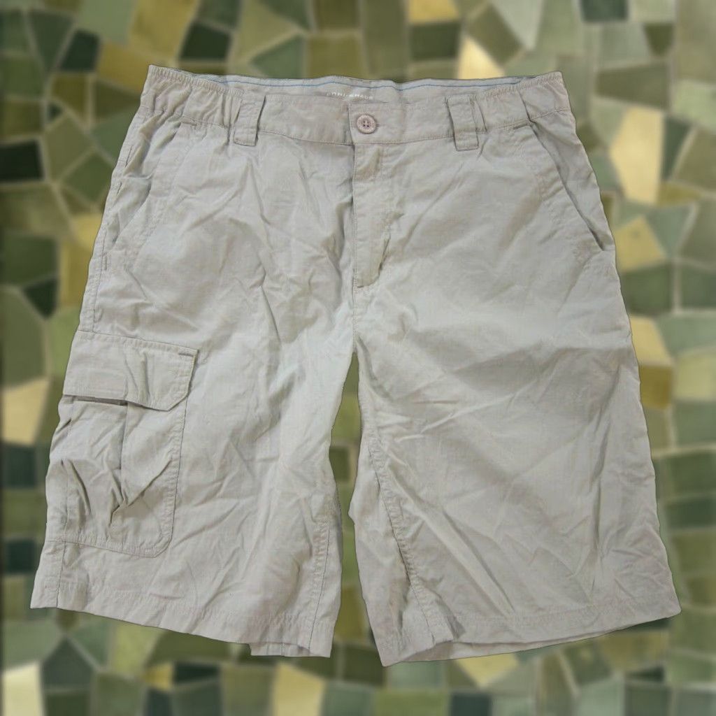 Vintage Columbia Cargo Shorts Hike Travel Bermuda Pocket 5 Pockets M Beige Men Size US 34 / EU 50 - 1 Thumbnail