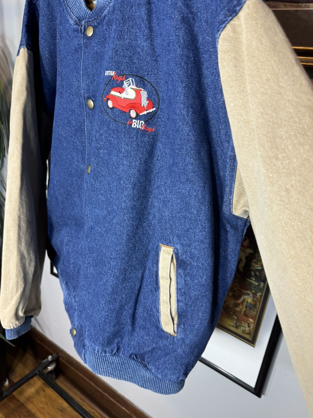 Vintage Vintage Two Tone Denim Jacket Size US XL / EU 56 / 4 - 5 Thumbnail