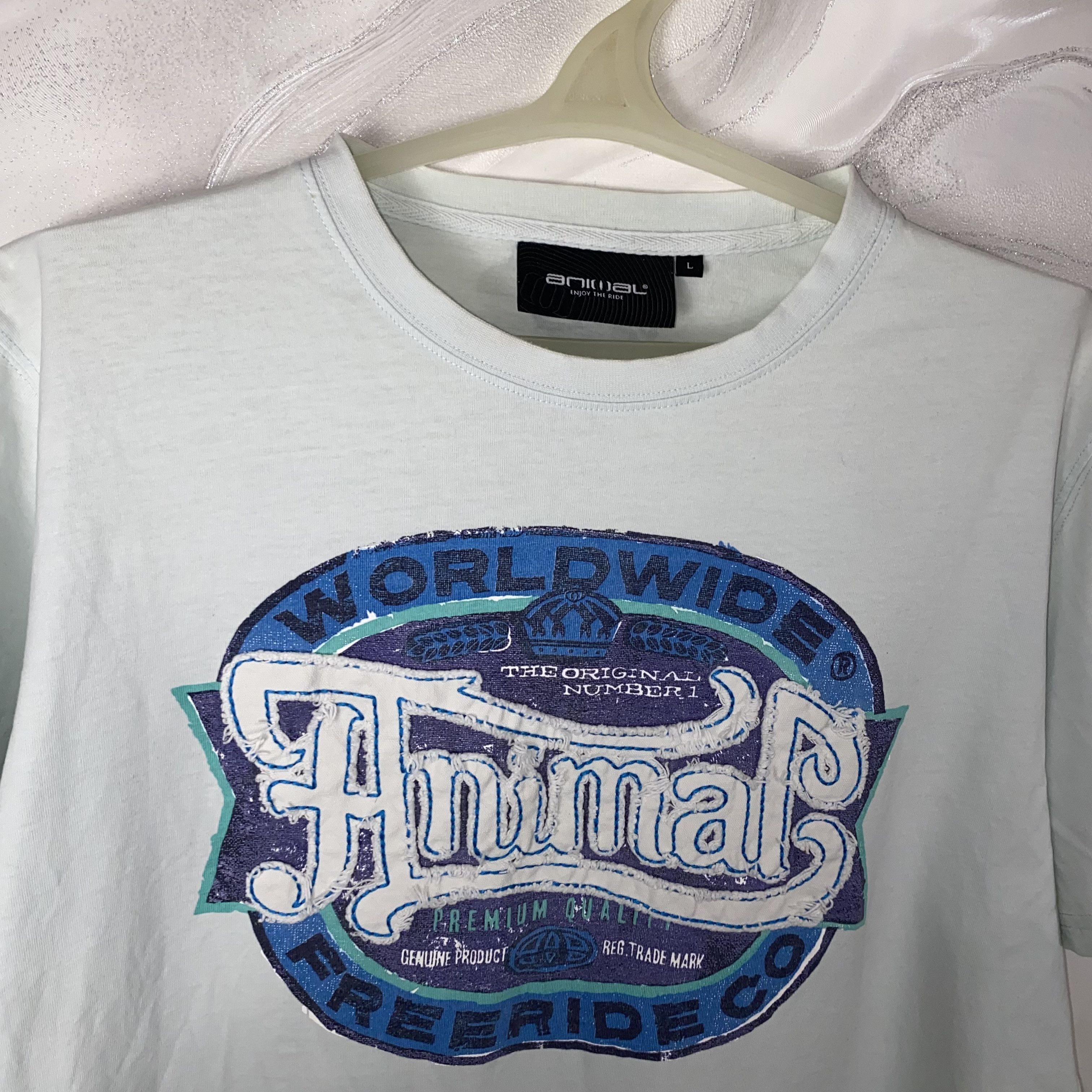 Other Vintage Animal T-shirts Big Logo Size L Skate Wear Y2K 00s Size US L / EU 52-54 / 3 - 3 Thumbnail