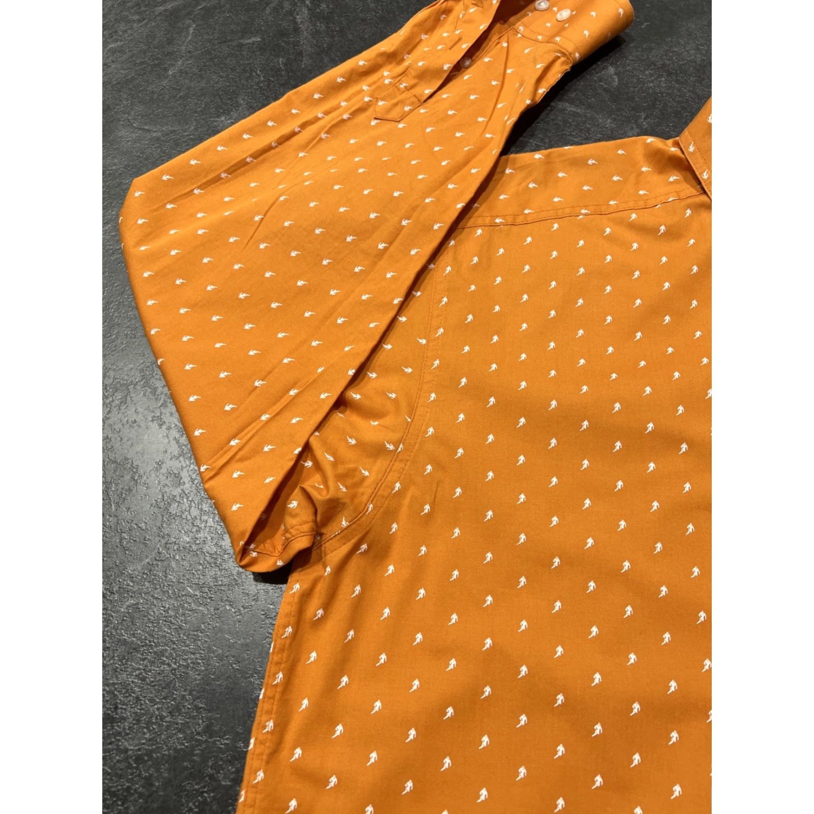 Ariat Ariat Graphic Print Long Sleeve Western Button-Up Shirt Men's Large Orange Pro Series Size US L / EU 52-54 / 3 - 6 Thumbnail