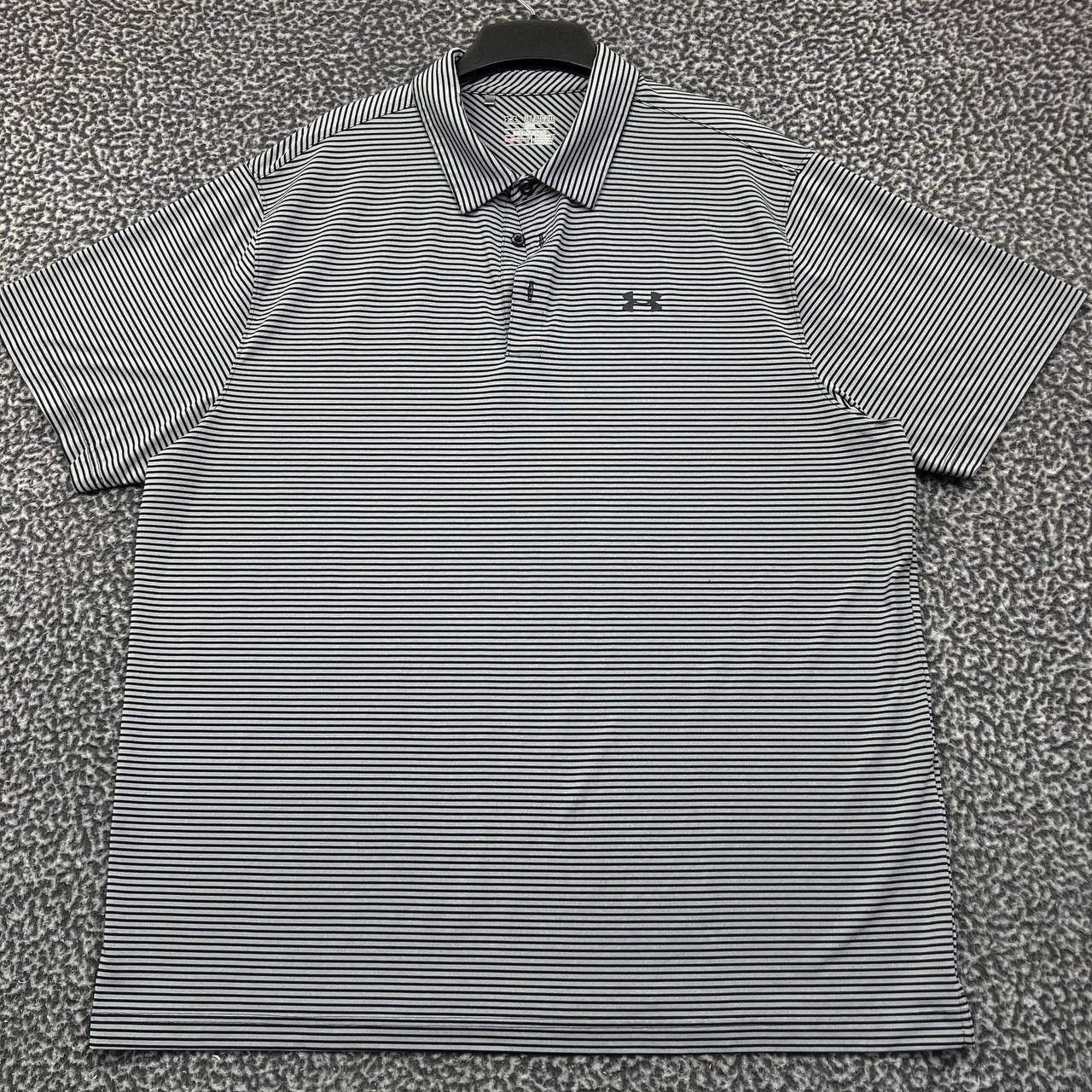 Under Armour Under Armour Golf Polo Shirt Men Black Striped Collared 2XL Size US XXL / EU 58 / 5 - 1 Thumbnail