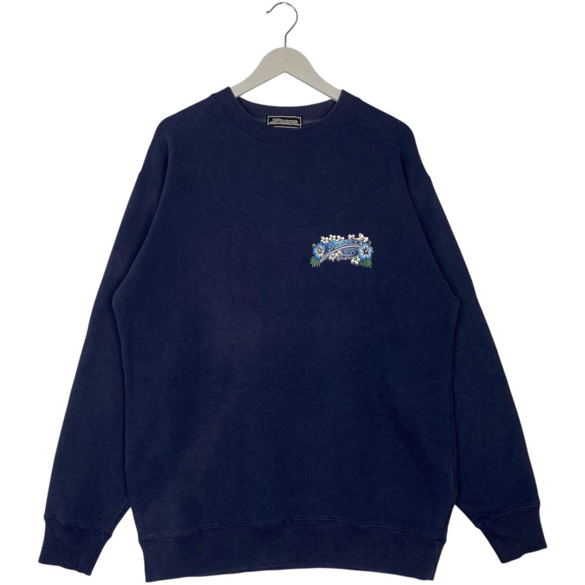 Vintage Vintage Piko Hawaiian Sweatshirt Crewneck Navy Blue Size L Size US L / EU 52-54 / 3 - 1 Thumbnail