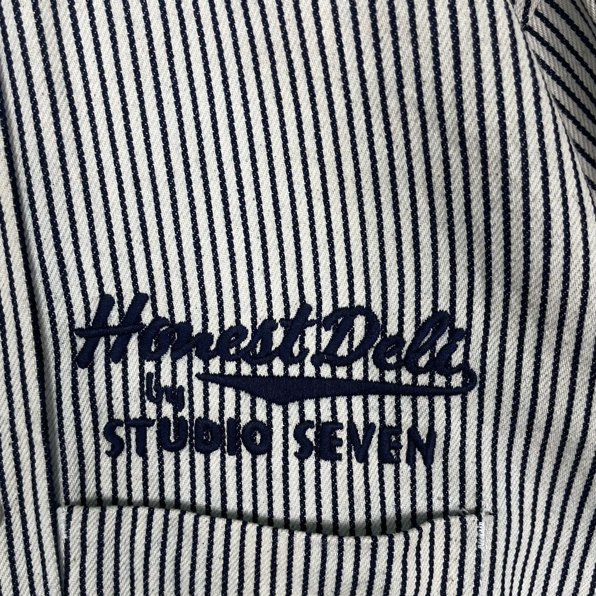 Japanese Brand × Studio Seven 💥STUDIO SEVEN HONEST DELI HICKORY BUTTON JACKET Size US XL / EU 56 / 4 - 11 Thumbnail