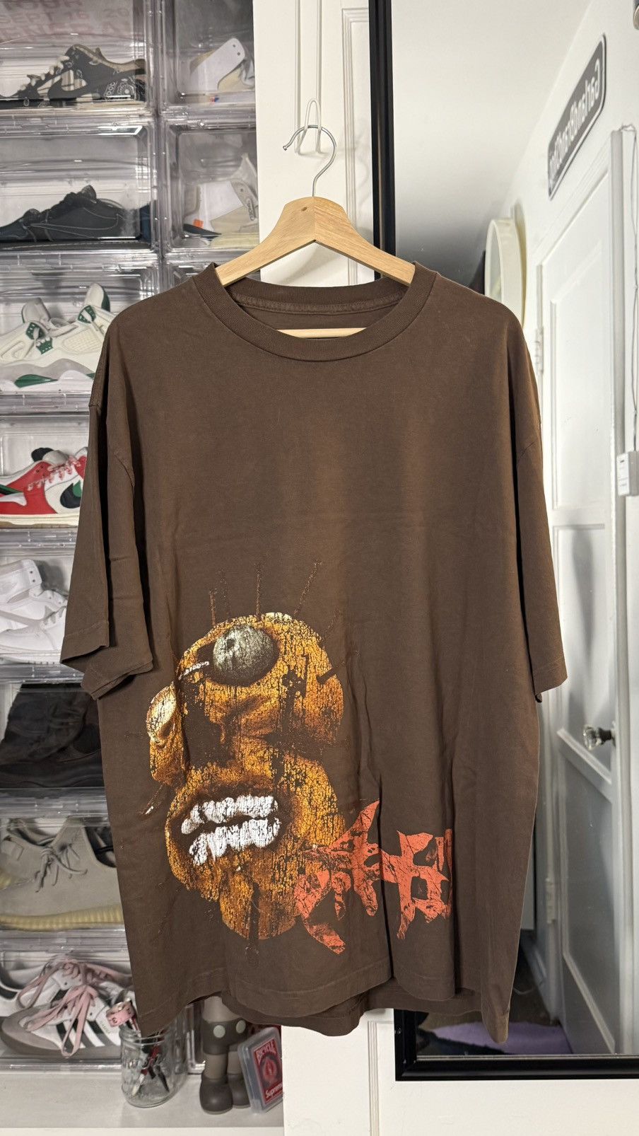 Travis Scott Travis Scott Utopia VIP Live Tee "Brown" Size US XL / EU 56 / 4 - 1 Thumbnail