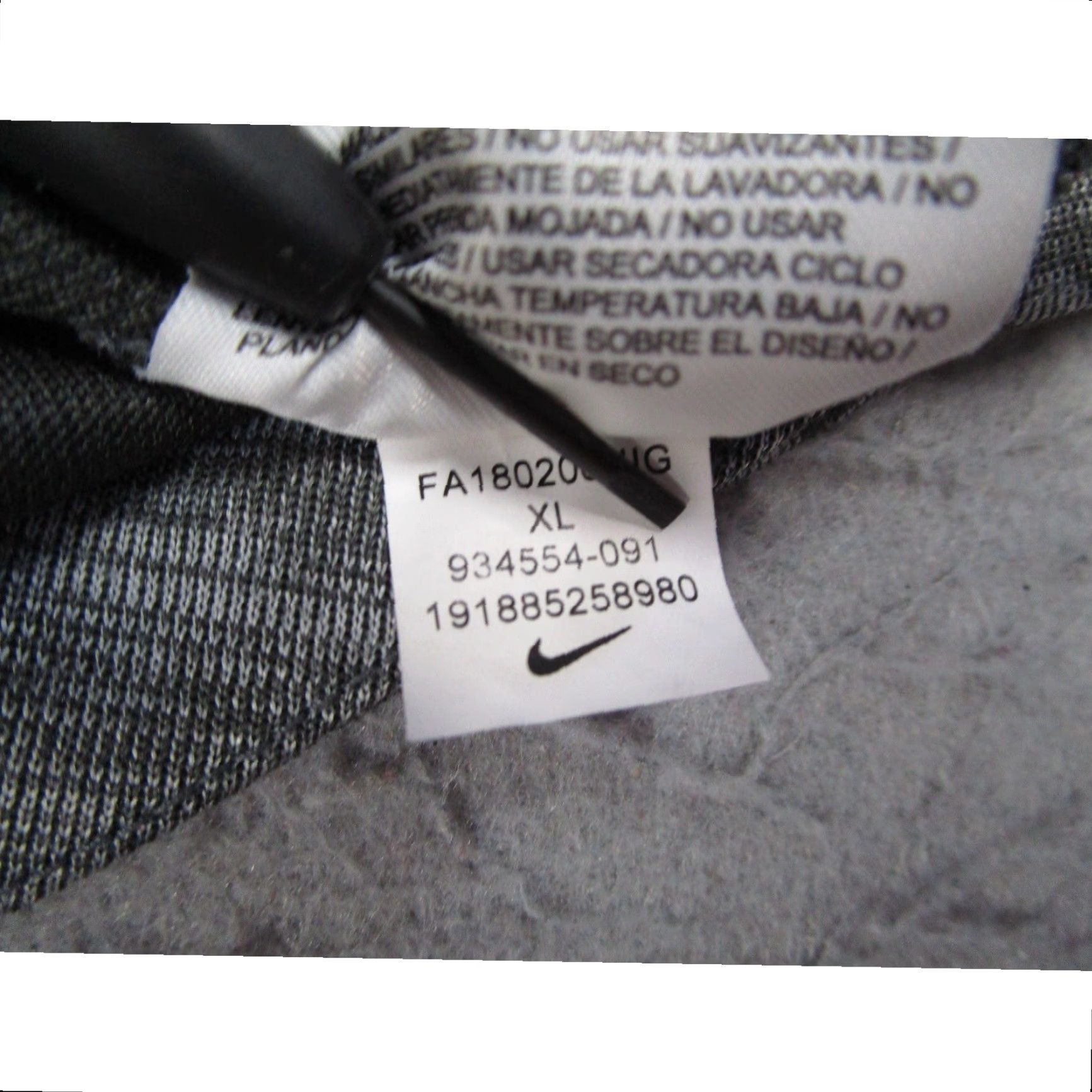 Nike Nike Utah Jazz NBA Hoodie Mens XL Grey Space Dye Dri-FIT Pullover 934554-091 Size US XL / EU 56 / 4 - 5 Thumbnail