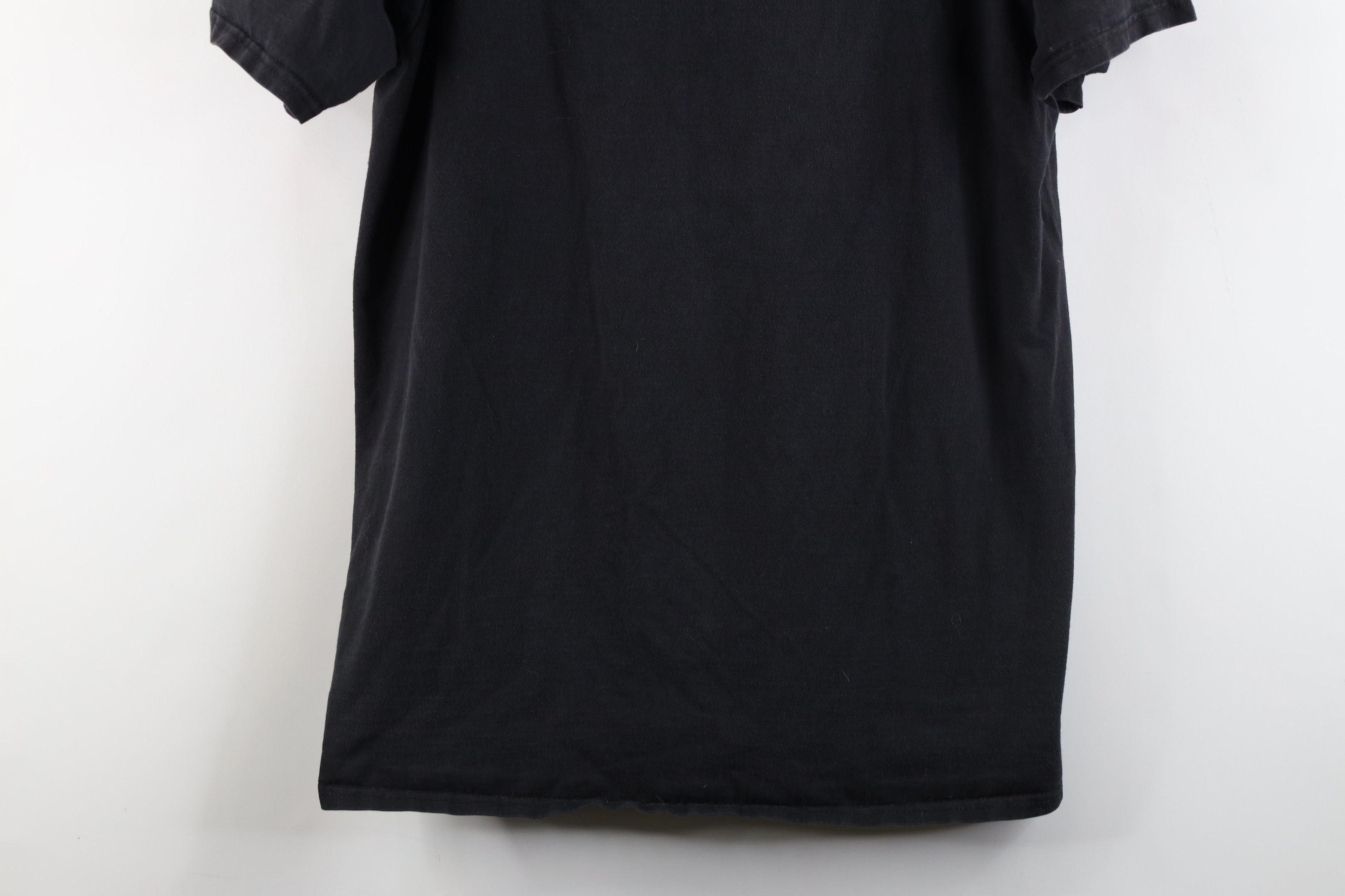 Vintage Vintage 90s Streetwear Blank Heavy Cotton T-Shirt Black Size US L / EU 52-54 / 3 - 3 Thumbnail