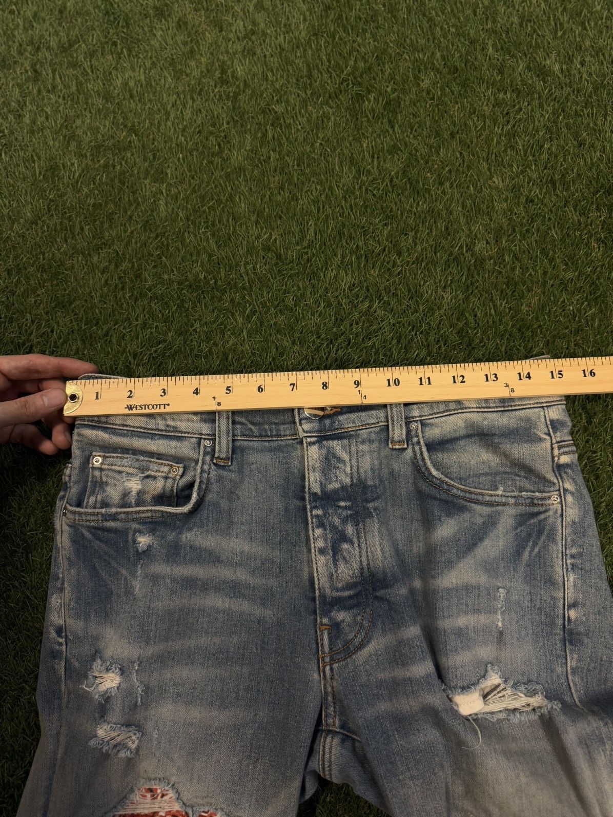 Amiri Amiri Jeans Orange Patch Size 30 Clean Condition 🧼 Size US 30 / EU 46 - 14 Thumbnail
