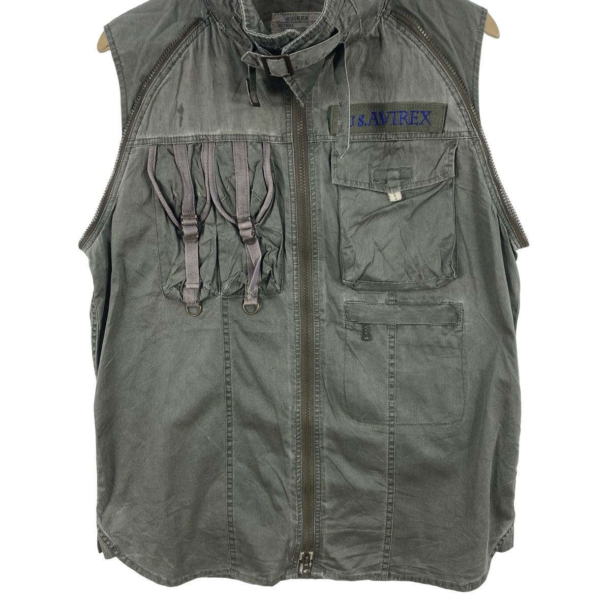Avirex Vintage AVIREX Tactical Utility Vest Military Pocket Zip Up Size US L / EU 52-54 / 3 - 5 Thumbnail