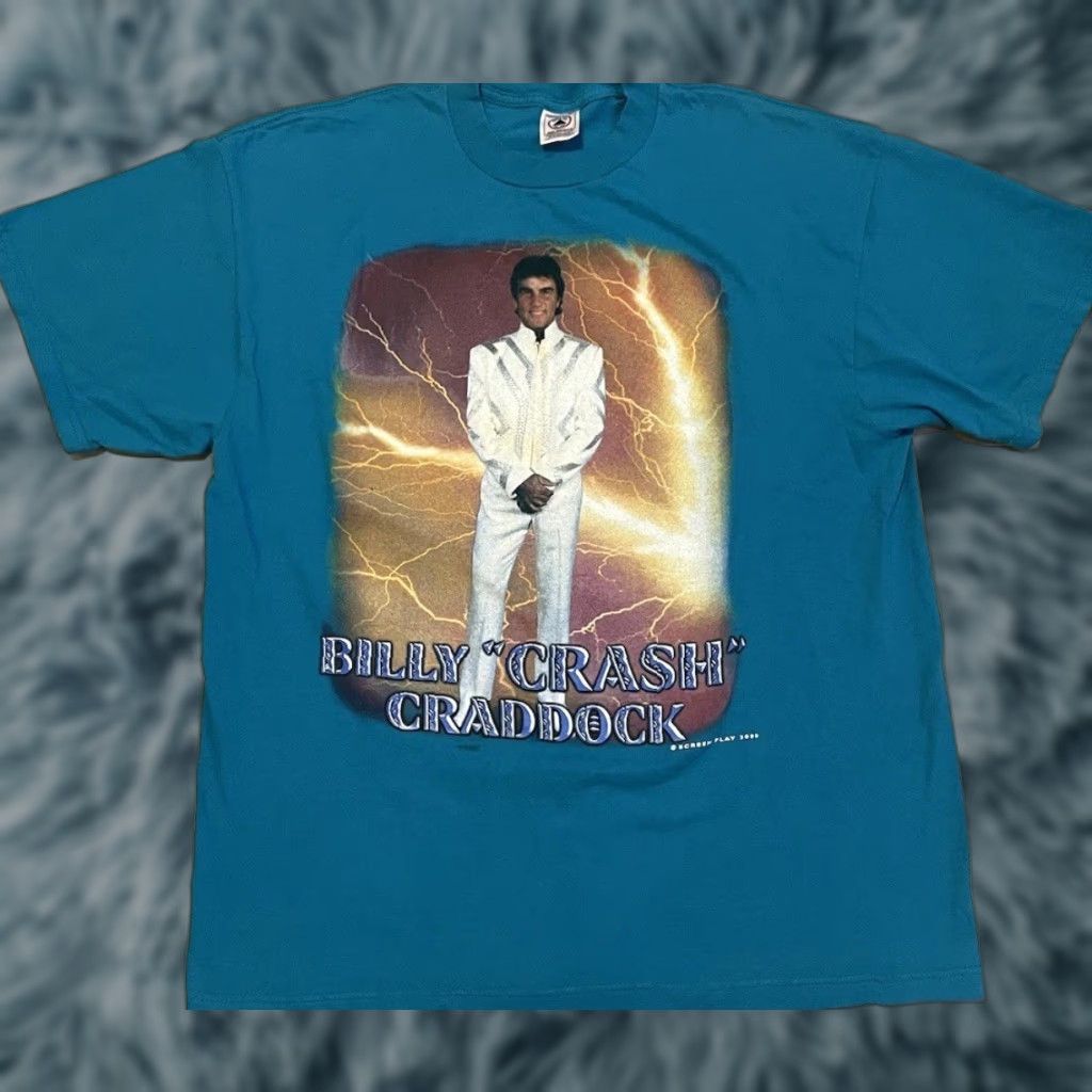 Vintage VINTAGE Billy Crash Craddock Faded Shirt XL Blue Concert T-Shirt Rock Grunge 90s Tour Elvis Cowboys USA Western Band Music Mens Mens XL Size US XL / EU 56 / 4 - 1 Thumbnail
