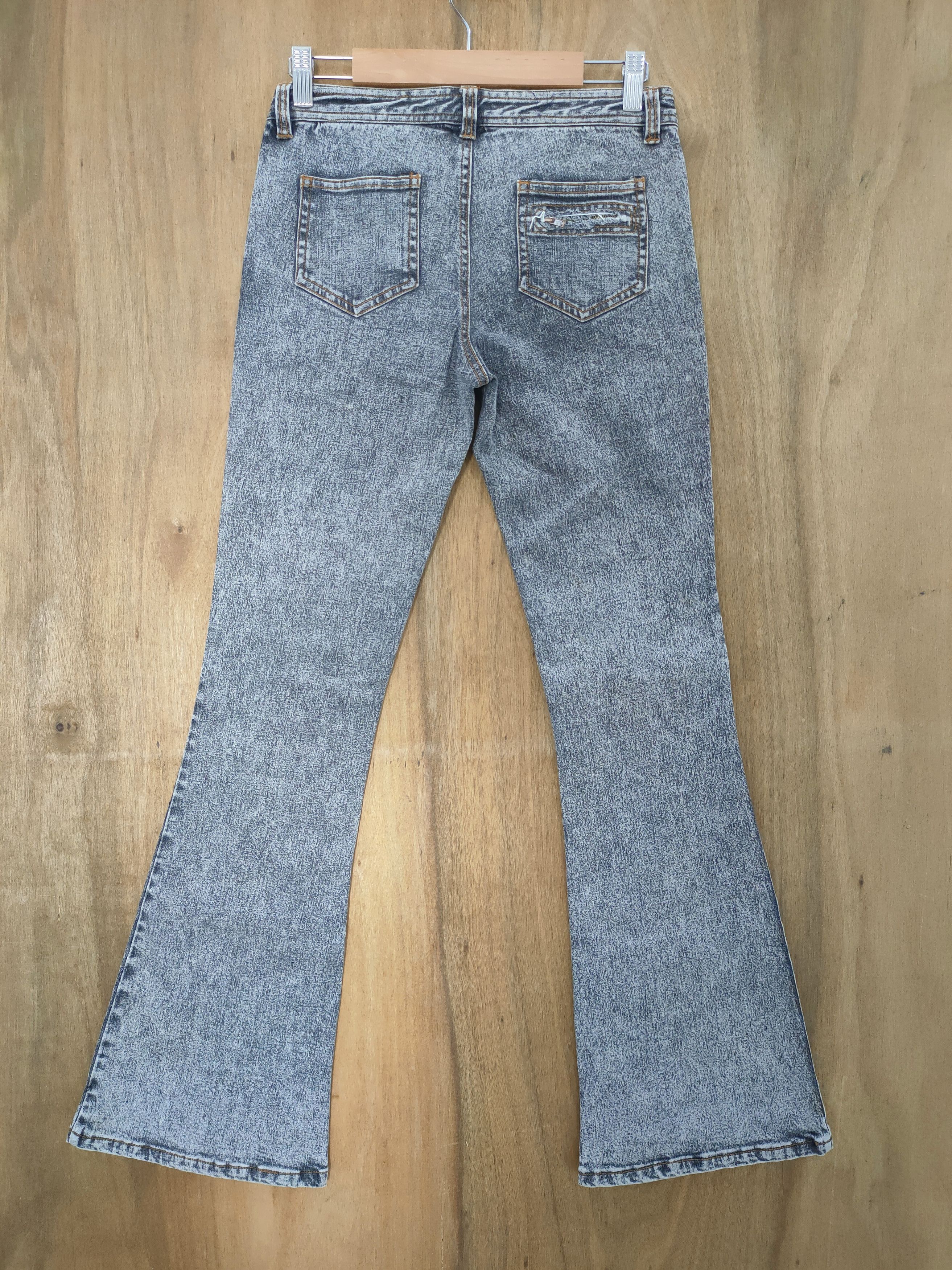 Japanese Brand CYNTHI MULTIZIPPER WOMAN FLARED JEANS PANTS Size US 27 - 11 Thumbnail
