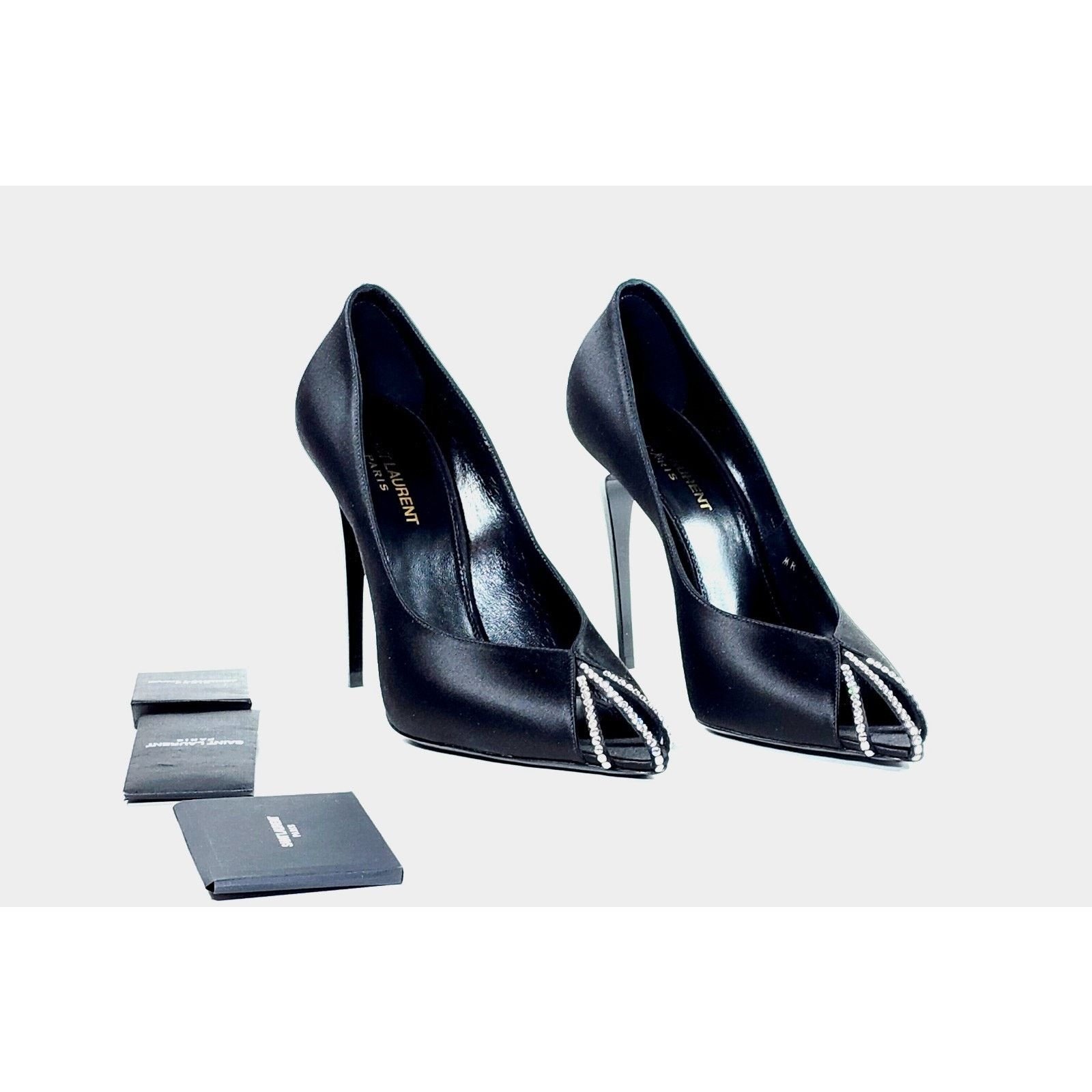 Saint Laurent Paris SAINT LAURENT Satin Pump Shoes US9 EU39 Rhinestones Size US 9 / IT 39 - 7 Thumbnail