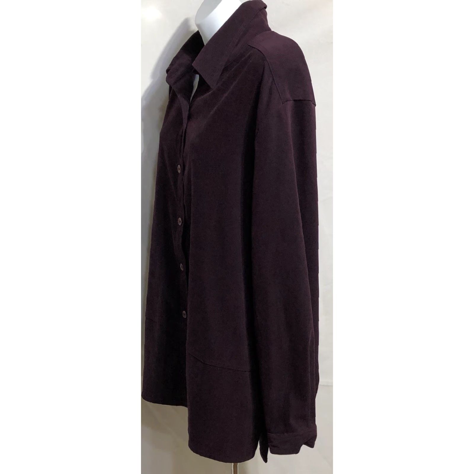 Joseph Lisa Josephs Shacket Top XL Purple Button Up Cottage Capsule Boho Size XL / US 12-14 / IT 48-50 - 2 Thumbnail