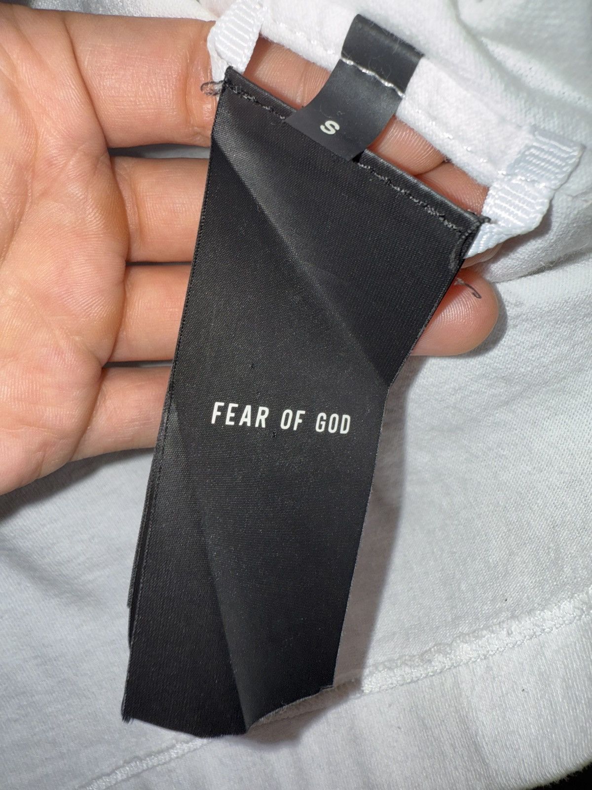 Fear of God Fear of God FG Logo T-Shirt White Oversized S Size US S / EU 44-46 / 1 - 3 Thumbnail