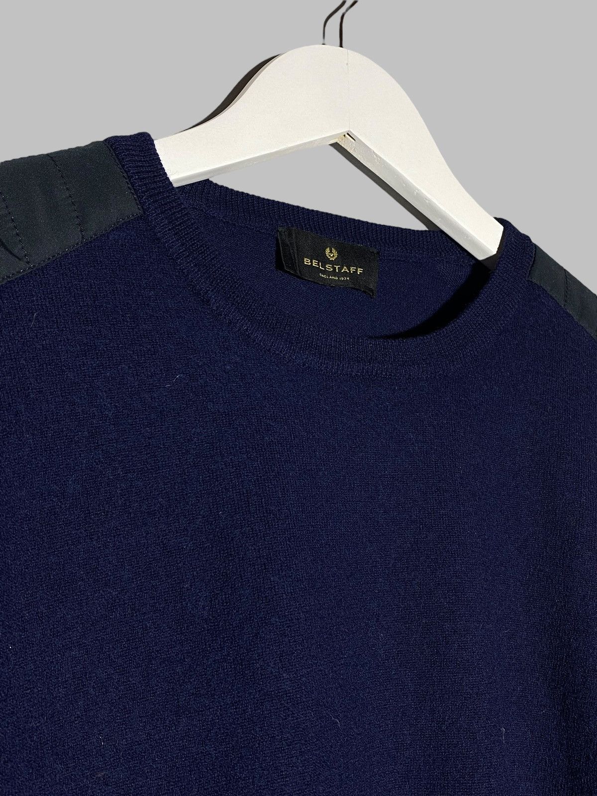 Belstaff Belstaff Wool Sweater Navy Blue Men’s Size US S / EU 44-46 / 1 - 4 Thumbnail