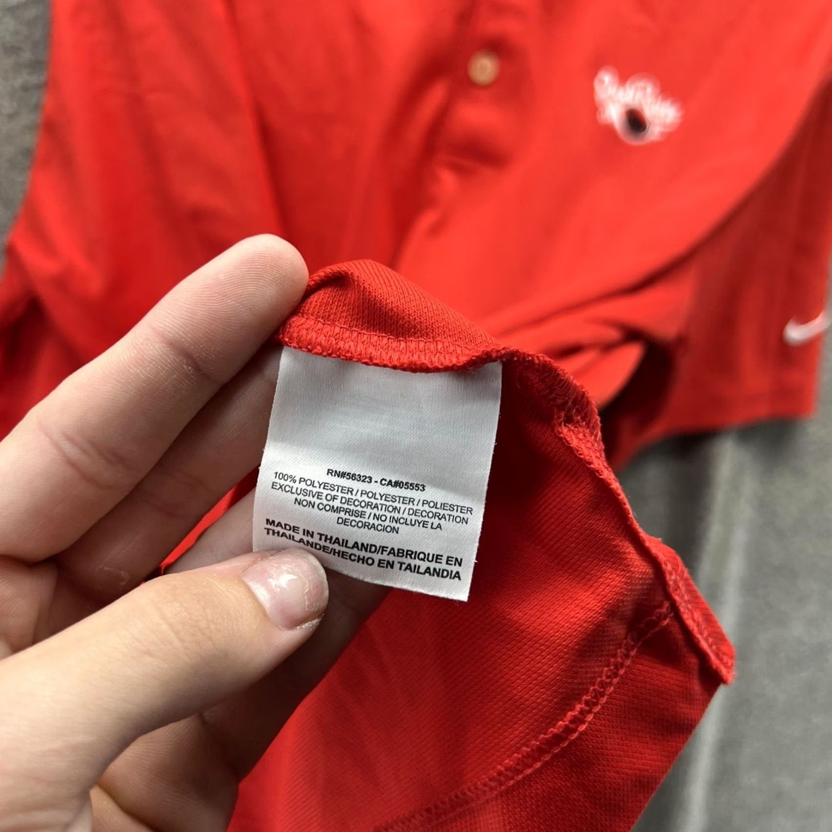Nike Nike Golf Polo Shirt Mens Large Red Dri-FIT Quail Ridge Tour Performance Size US L / EU 52-54 / 3 - 3 Thumbnail