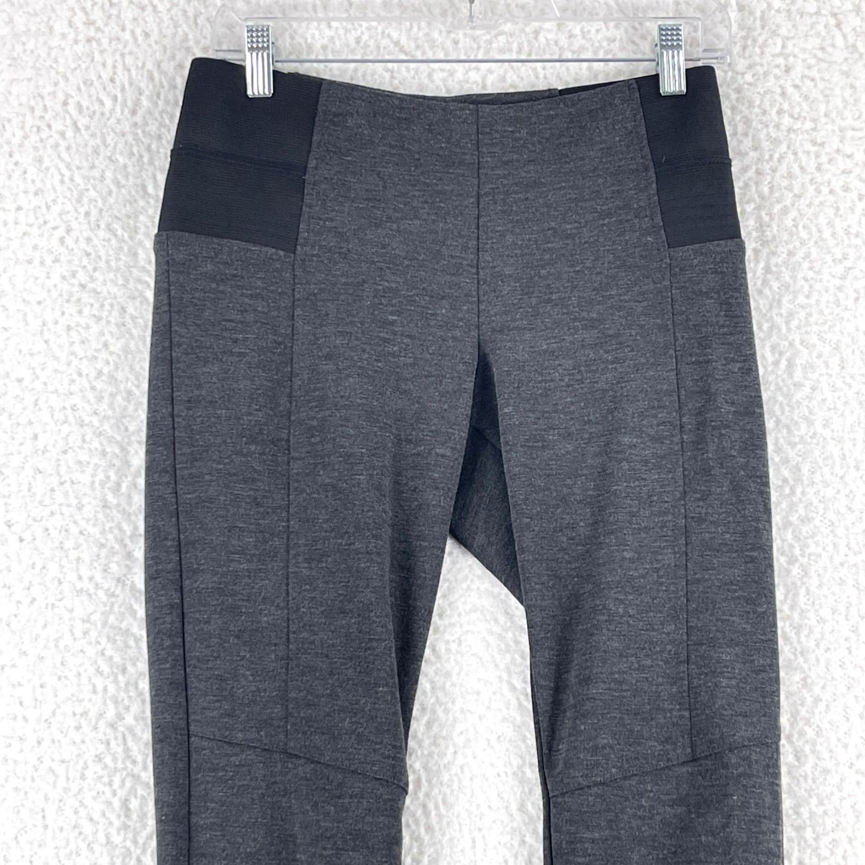 Vintage Kut from the Kloth Gray Legging Pants Womens Medium Pull On Skinny Knit Casual, Workwear, 28 Inseam, Aline? Size 32" / US 10 / IT 46 - 2 Thumbnail