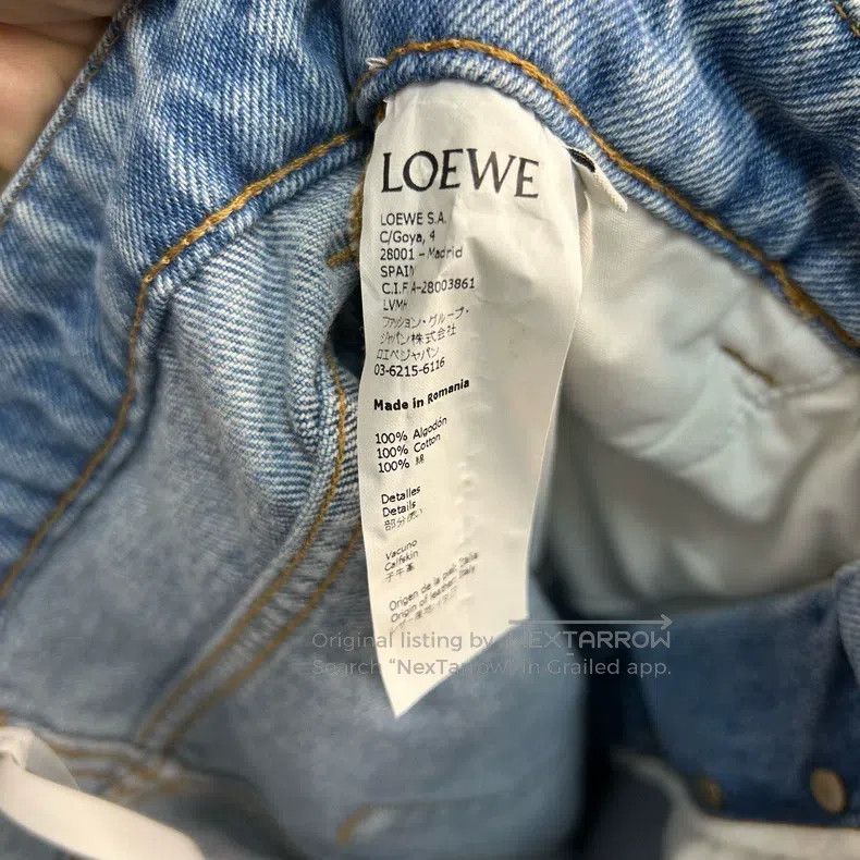 Loewe Loewe Back Leather Patch Logo Jeans Size 27" / US 4 / IT 40 - 4 Thumbnail