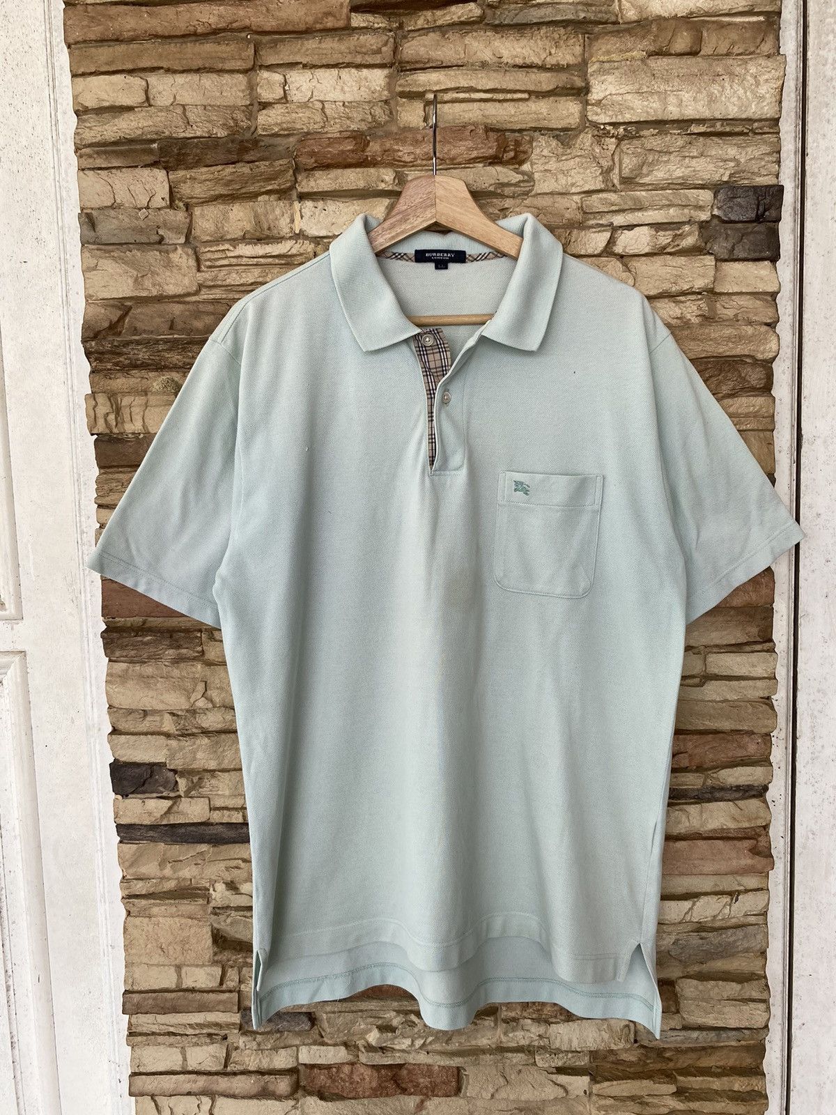 Burberry Vintage Burberry London Nova Check Polo Shirt Size US XL / EU 56 / 4 - 2 Thumbnail