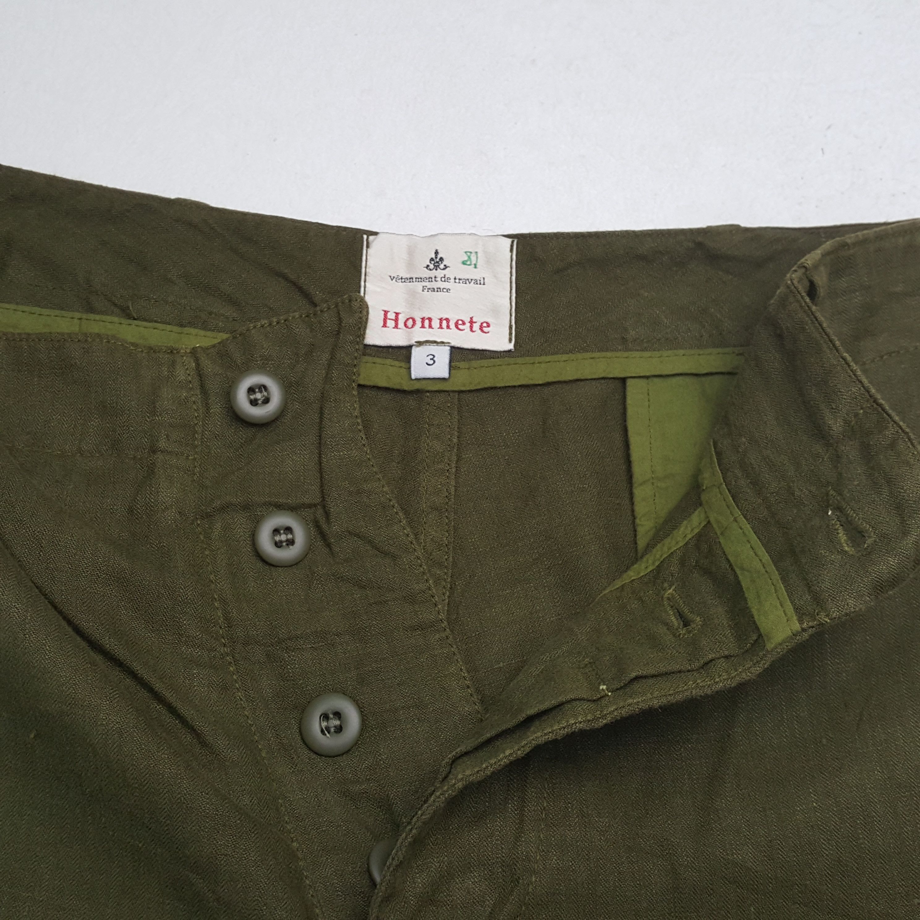 Vintage Vintage Honnete French Military Style Cargo Shorts RR10 Size US 34 / EU 50 - 9 Thumbnail